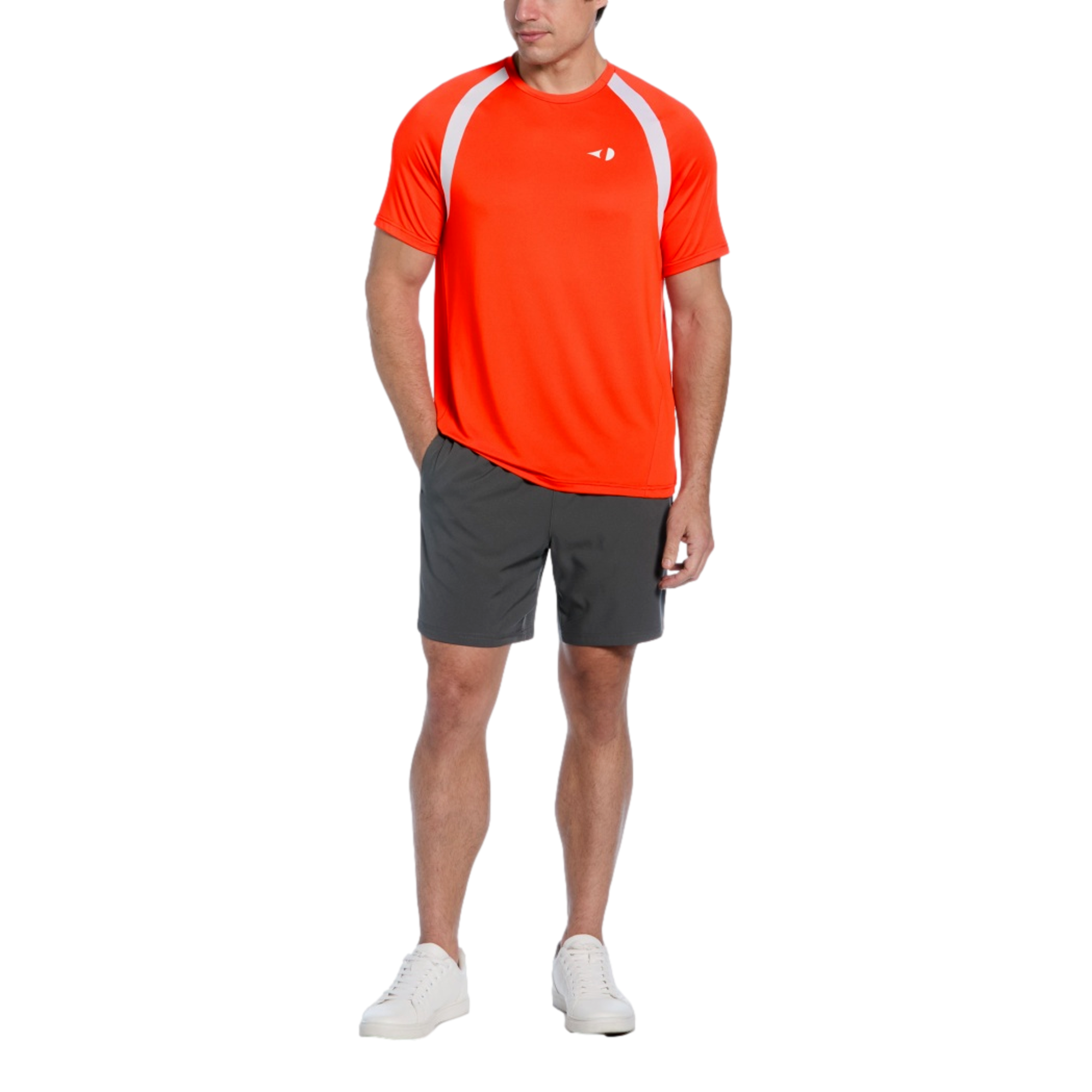 Color Block Crew Men's Short Sleeve Tennis Top