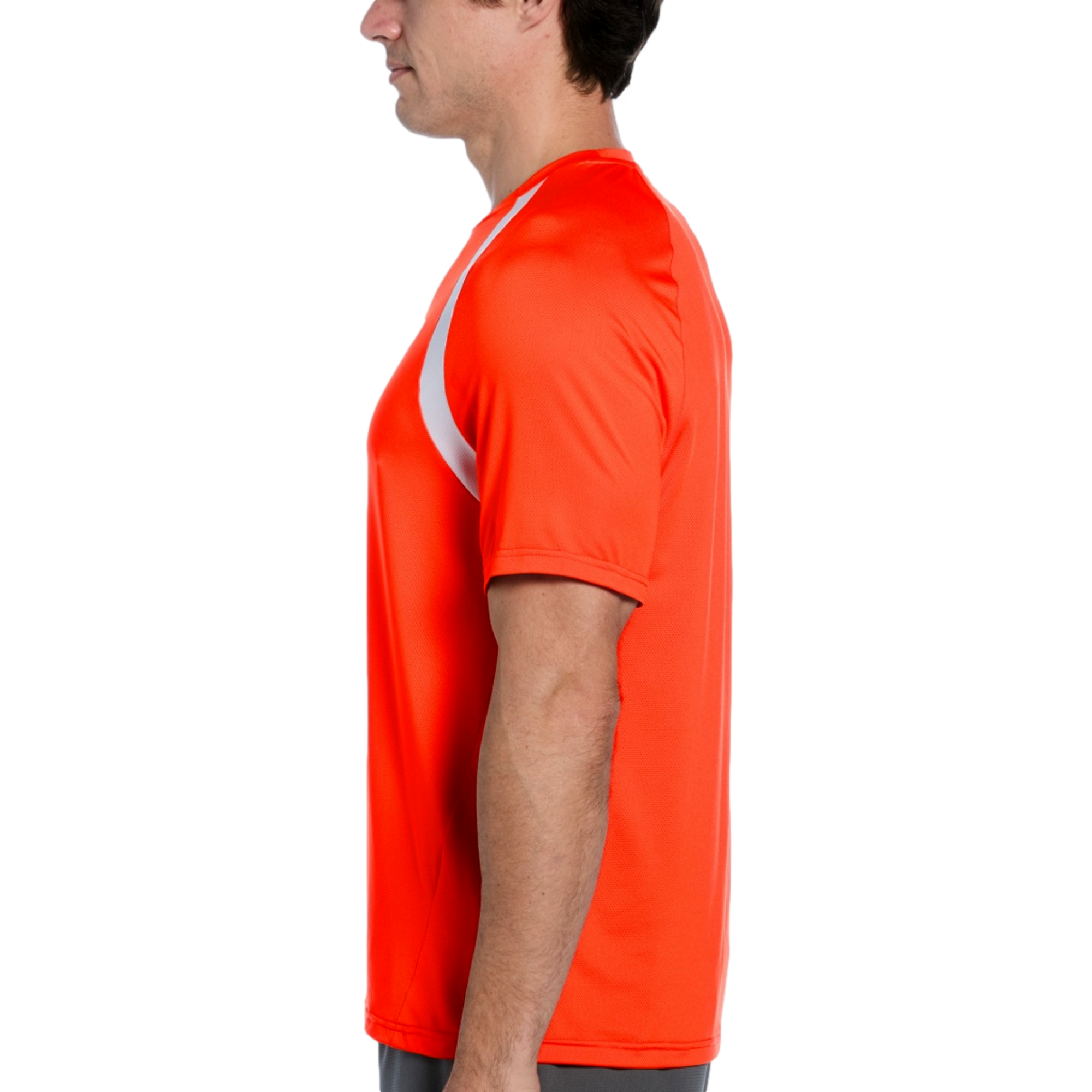 Color Block Crew Men's Short Sleeve Tennis Top