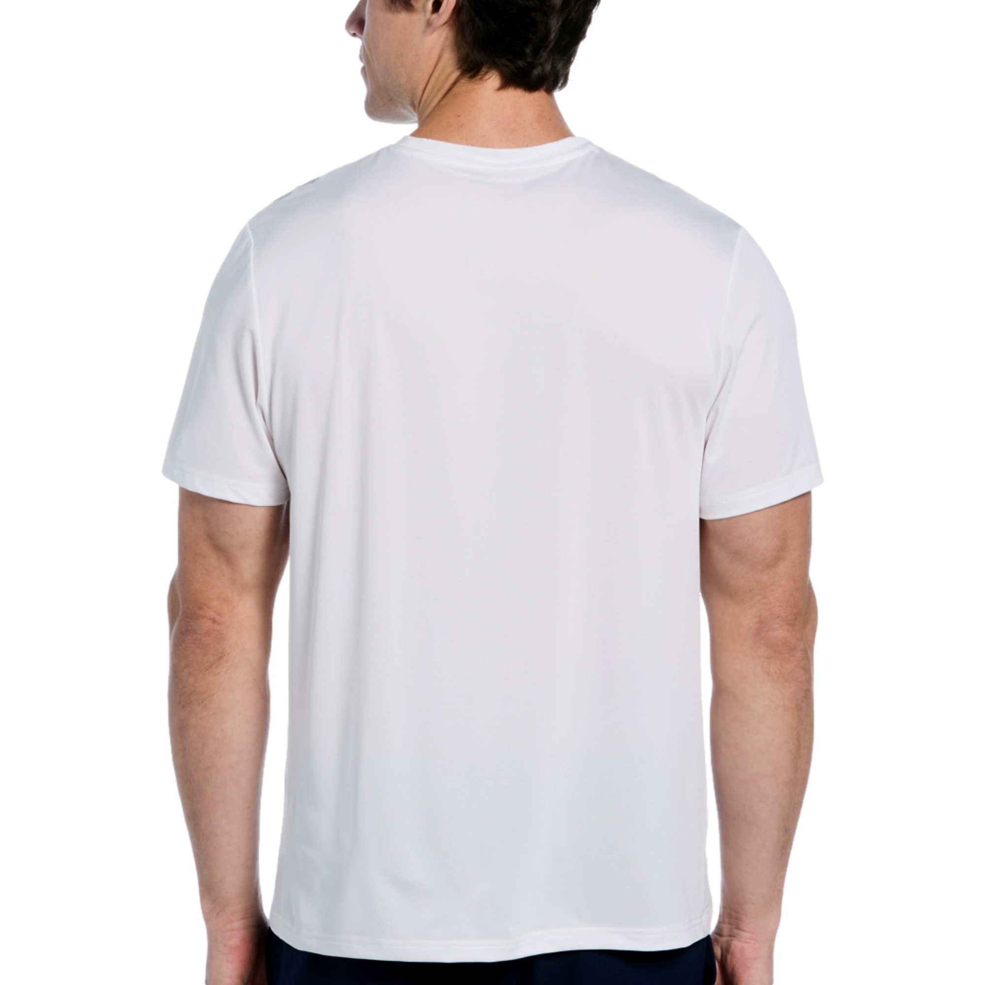 Linear Chest Crew Men's Short Sleeve Tennis Top