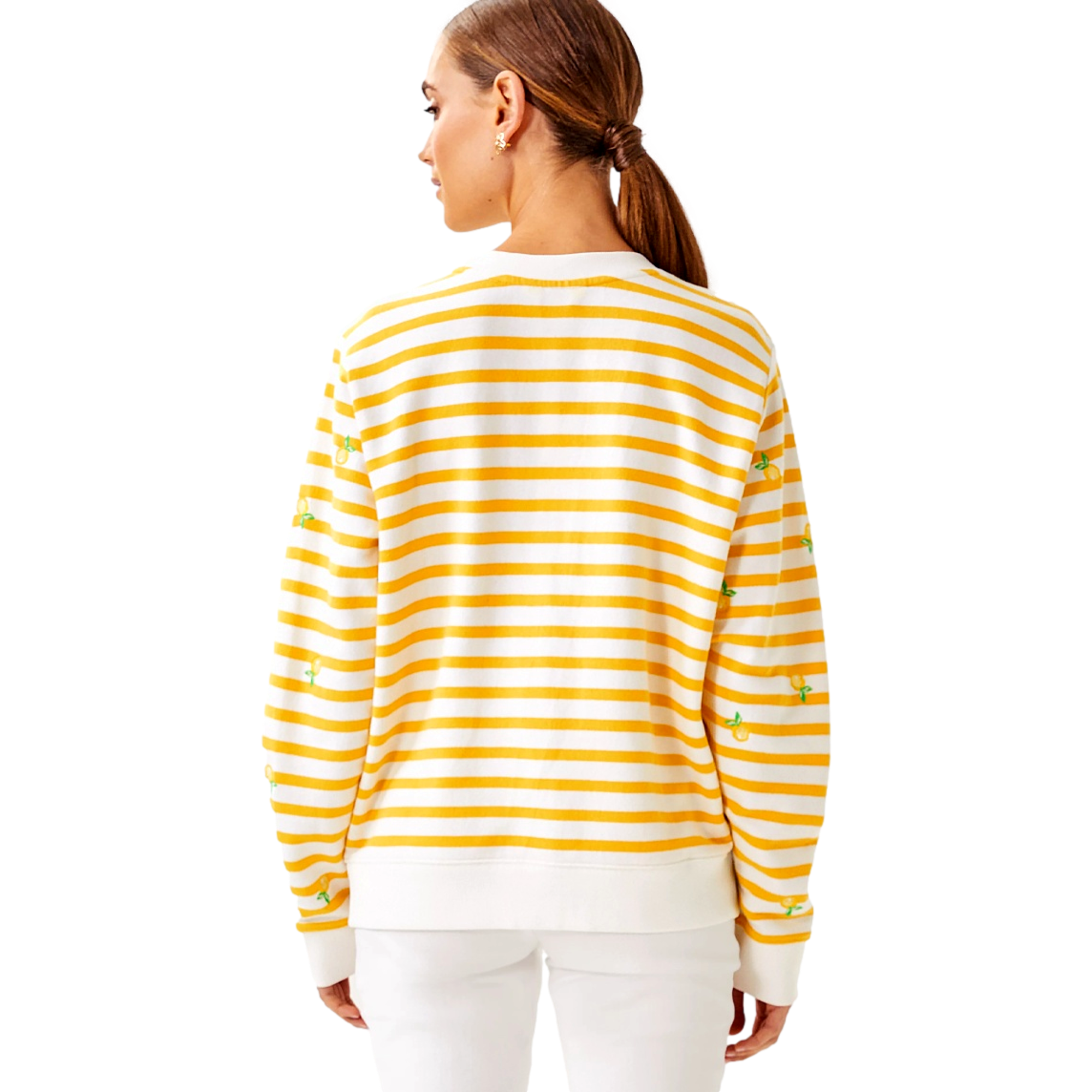 Ballad Stripe Women's Golf Sweater