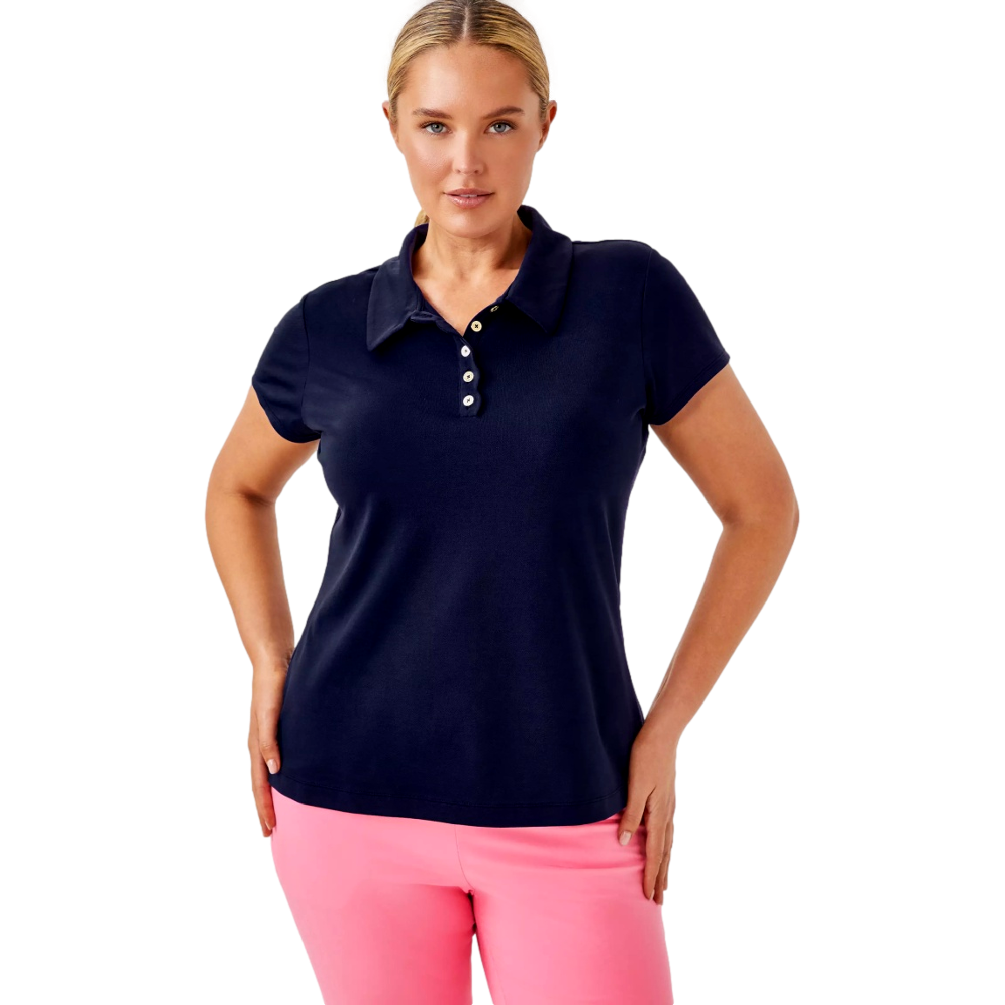 Women's UPF 50+ Frida Scallop Short Sleeve Polo