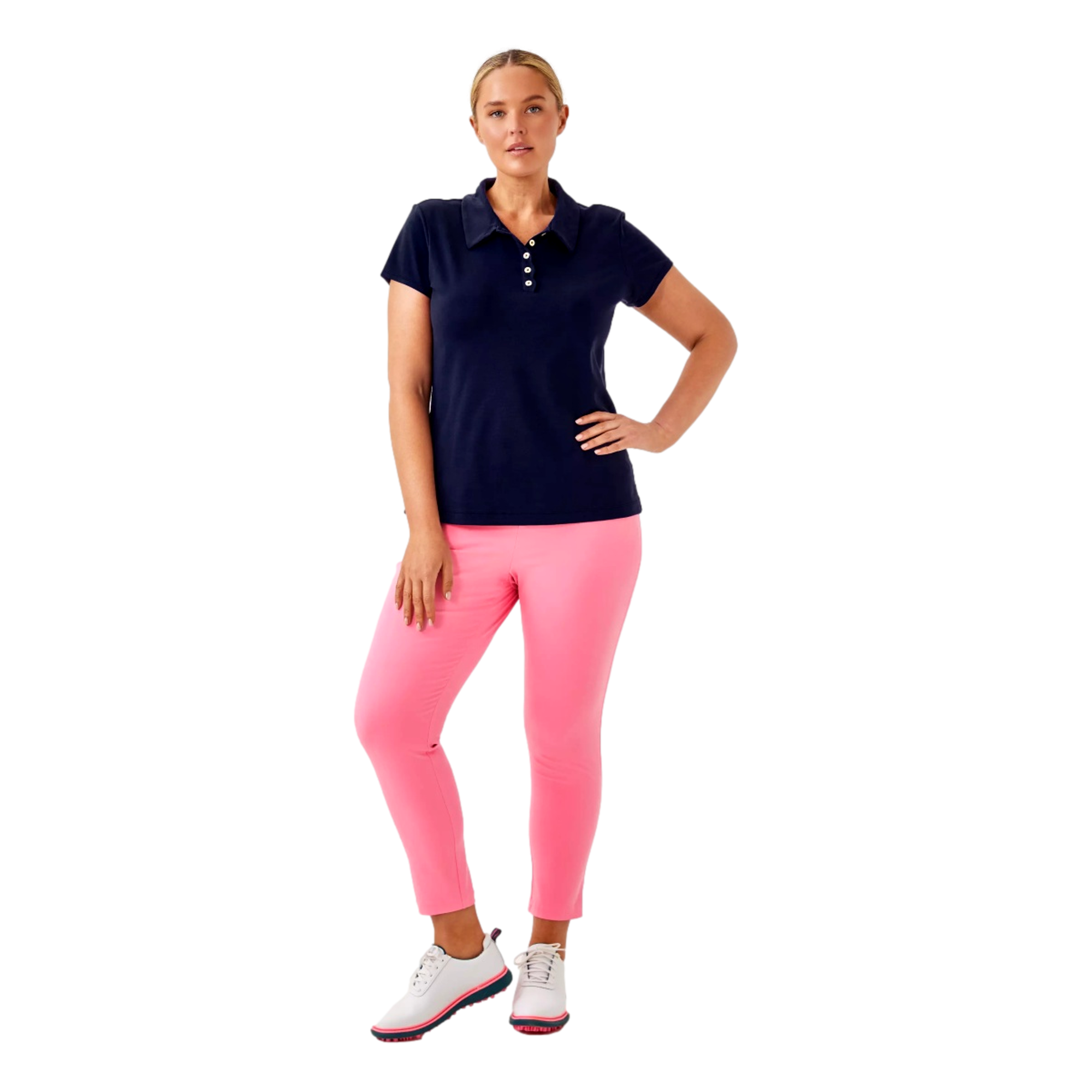 UPF 50+ Frida Scallop Polo Women's Short Sleeve Golf Polo Shirt