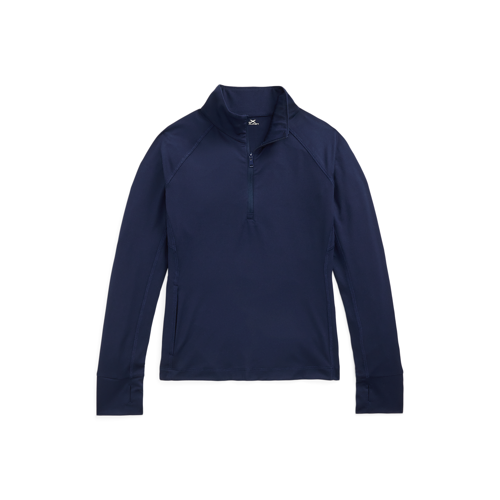 Girl's Jersey Quarter Zip Long Sleeve Golf Pullover