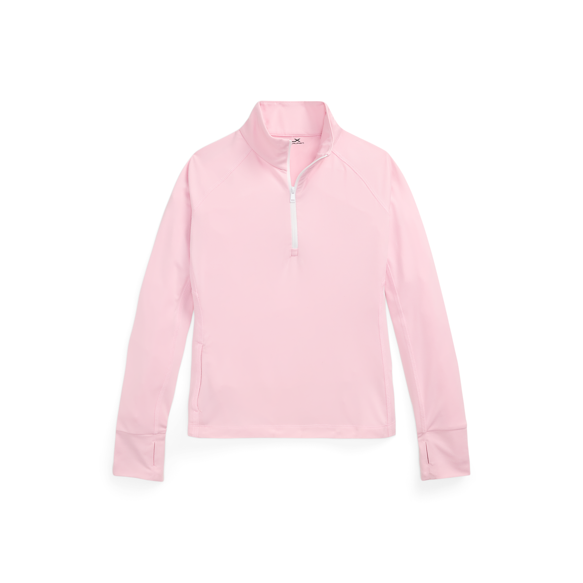 Girl's Jersey Quarter Zip Long Sleeve Golf Pullover