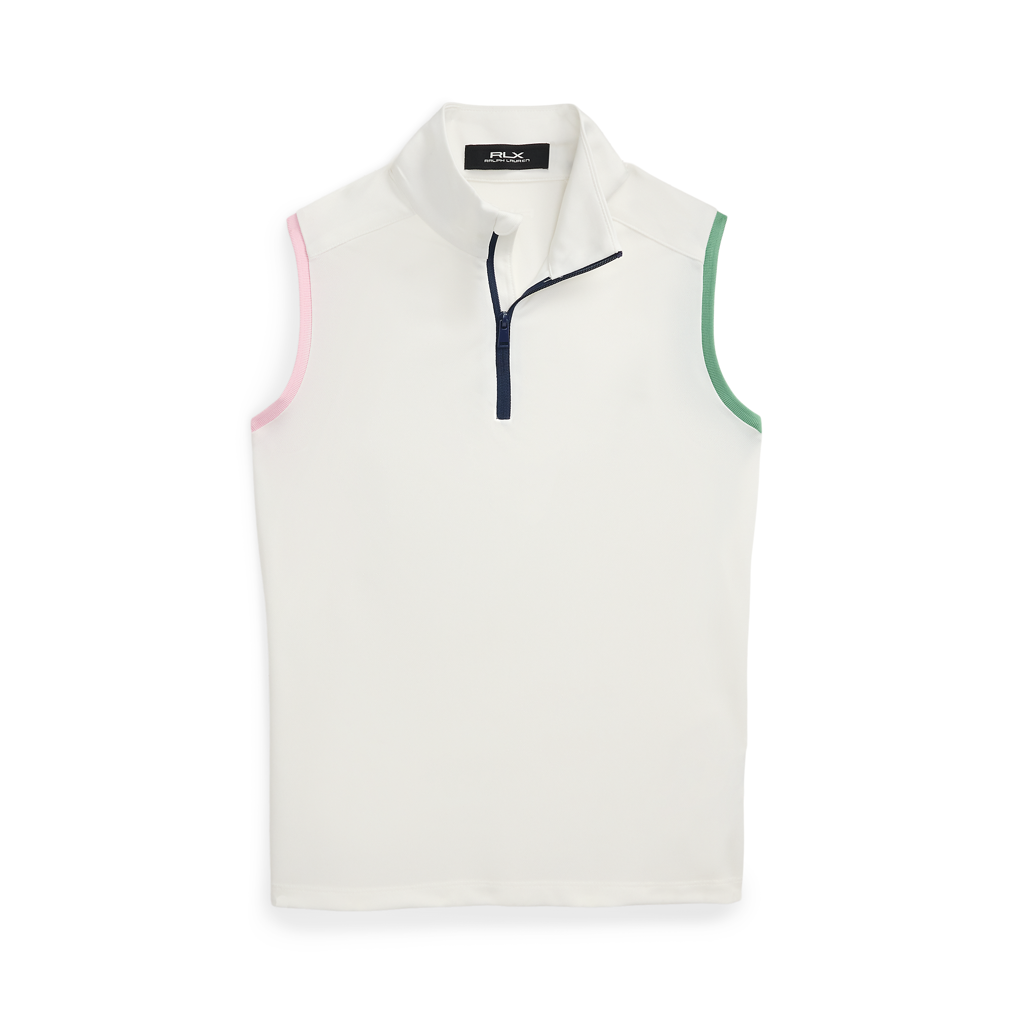 Girl's Zip Tipped Sleeveless Golf Polo Shirt