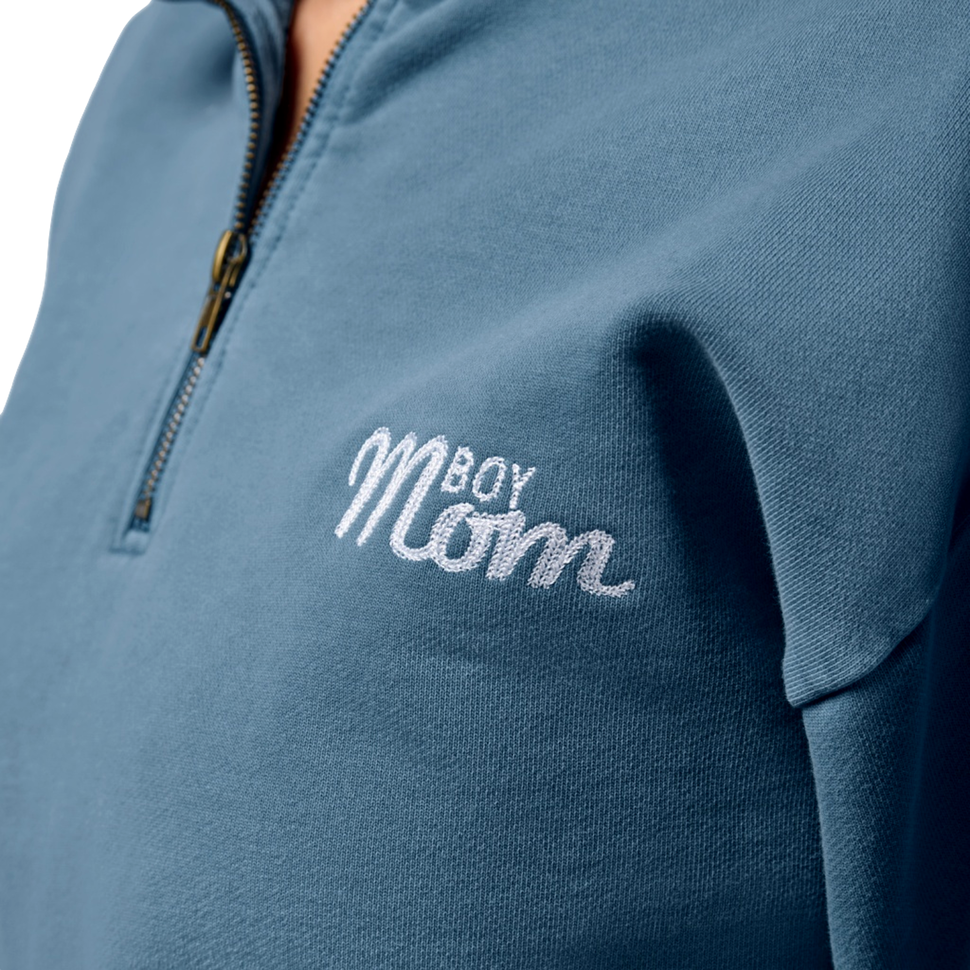 Oversized Boy Mom Quarter Zip