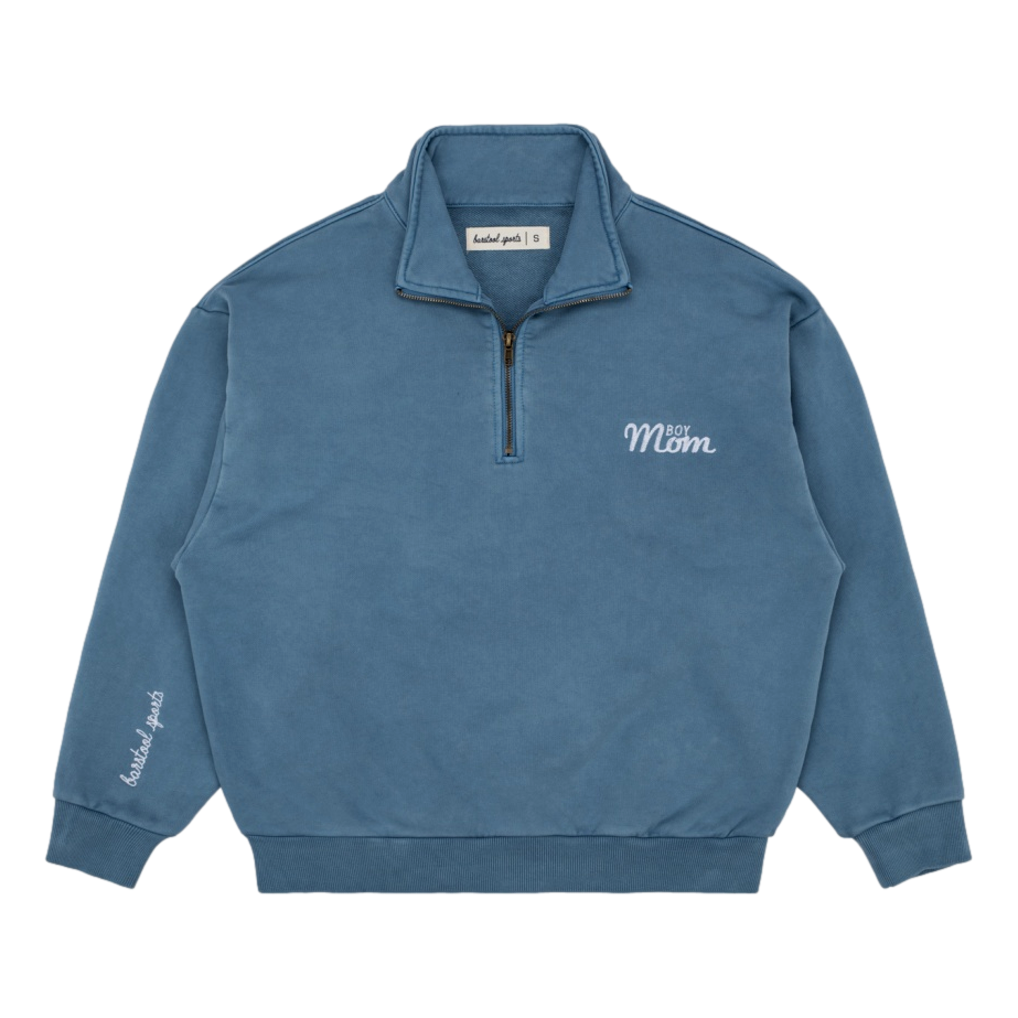 Oversized Boy Mom Quarter Zip