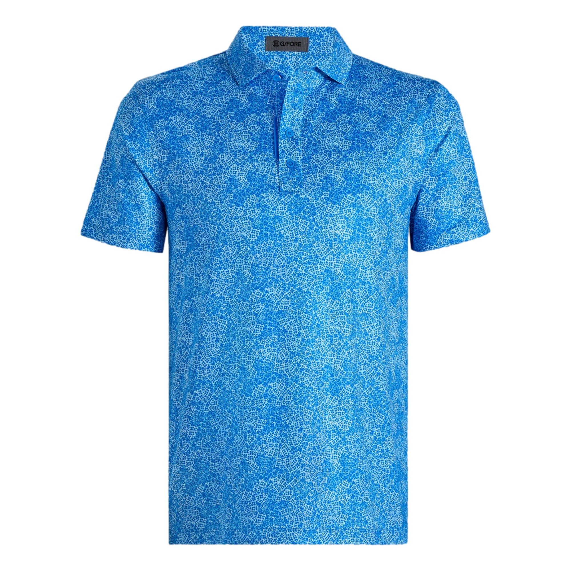 Hydrangea Tech Jersey Men's Short Sleeve Golf Polo Shirt