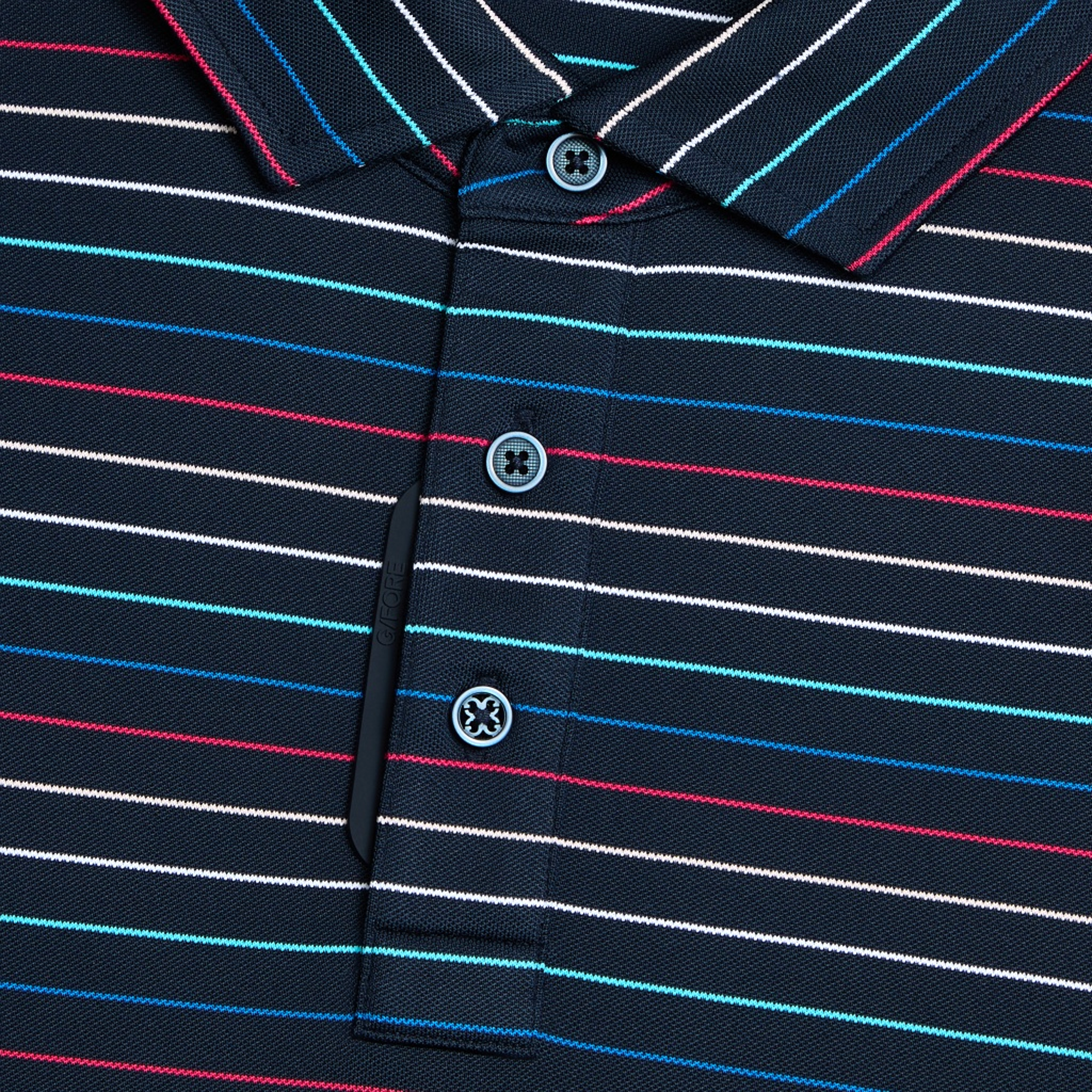 SP25D2: Multi Stripe Tech Pique Polo