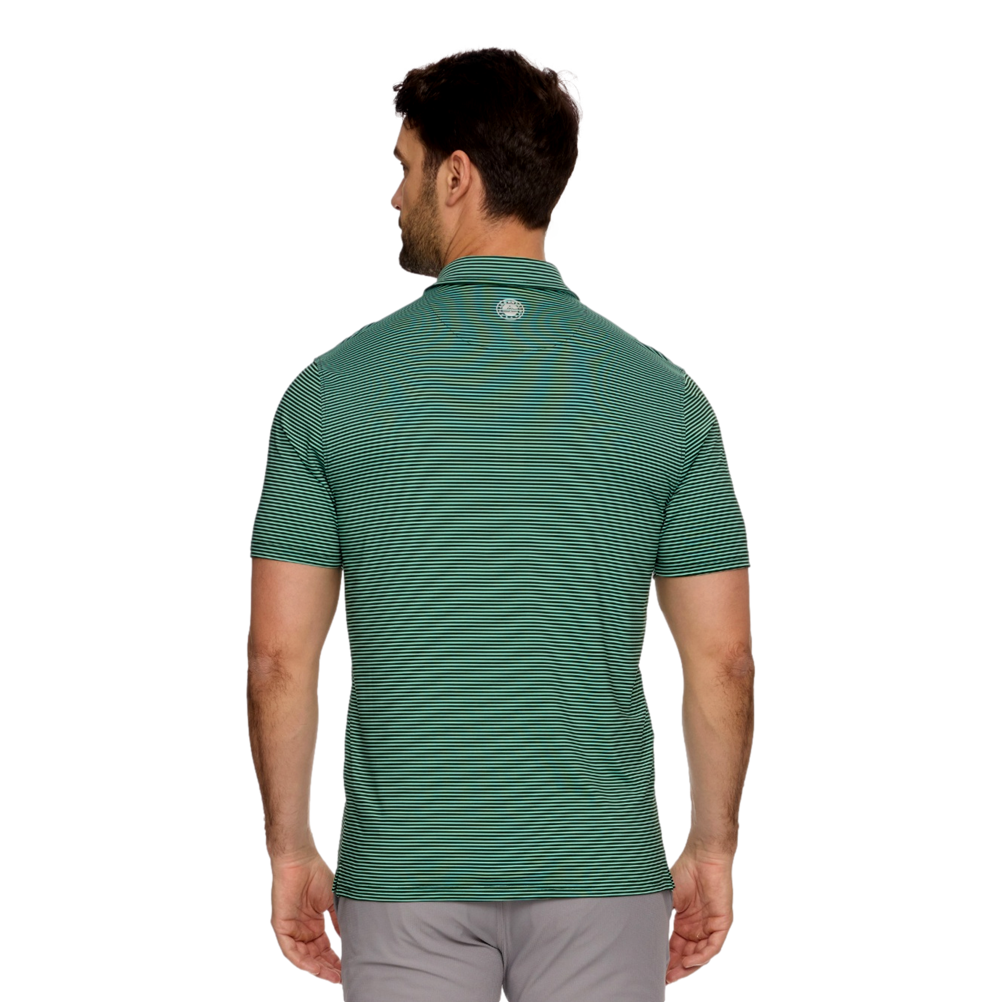 The Bay Golf Club Striped Polo Shirt