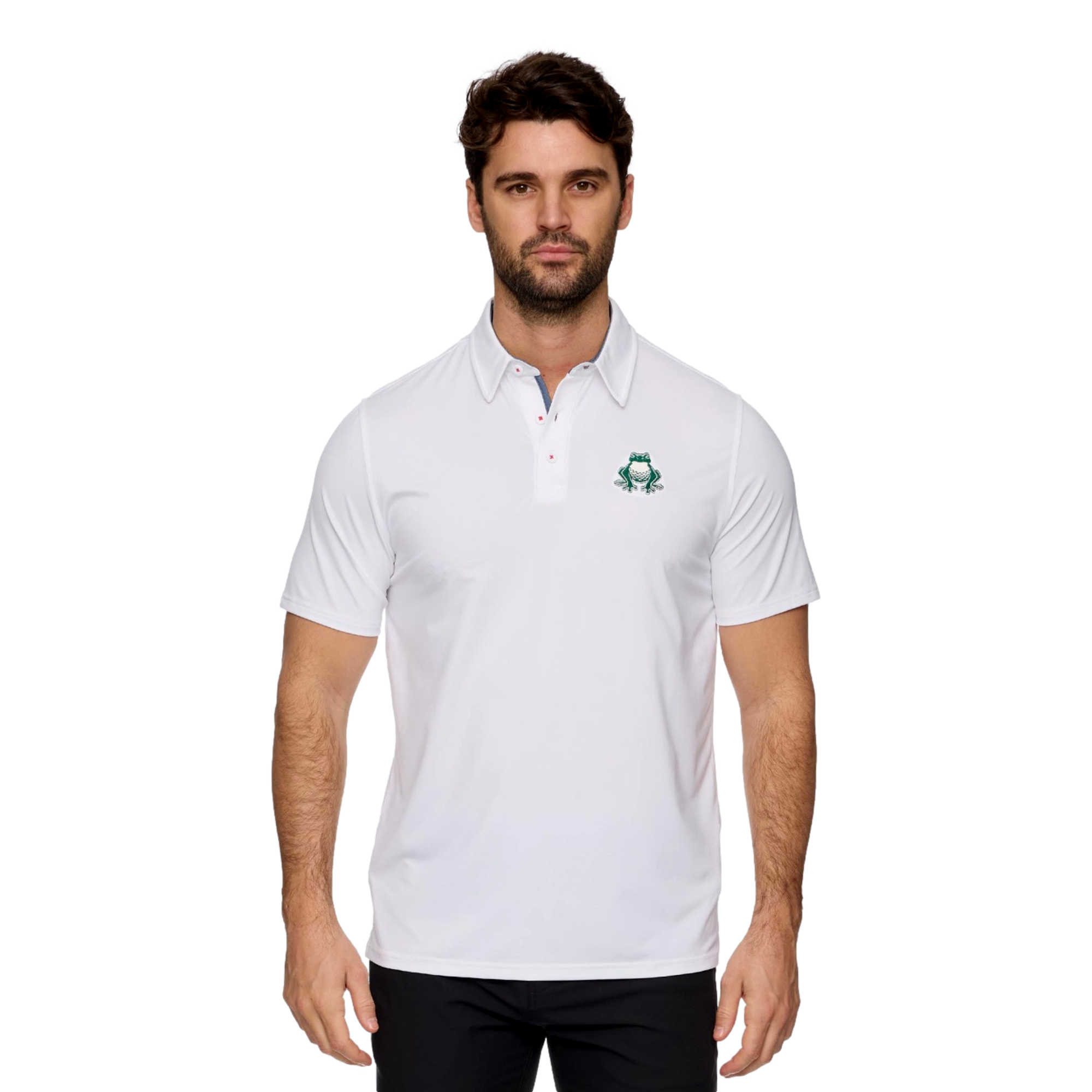 Boston Common Solid Frog Men's Short Sleeve Golf Polo Shirt