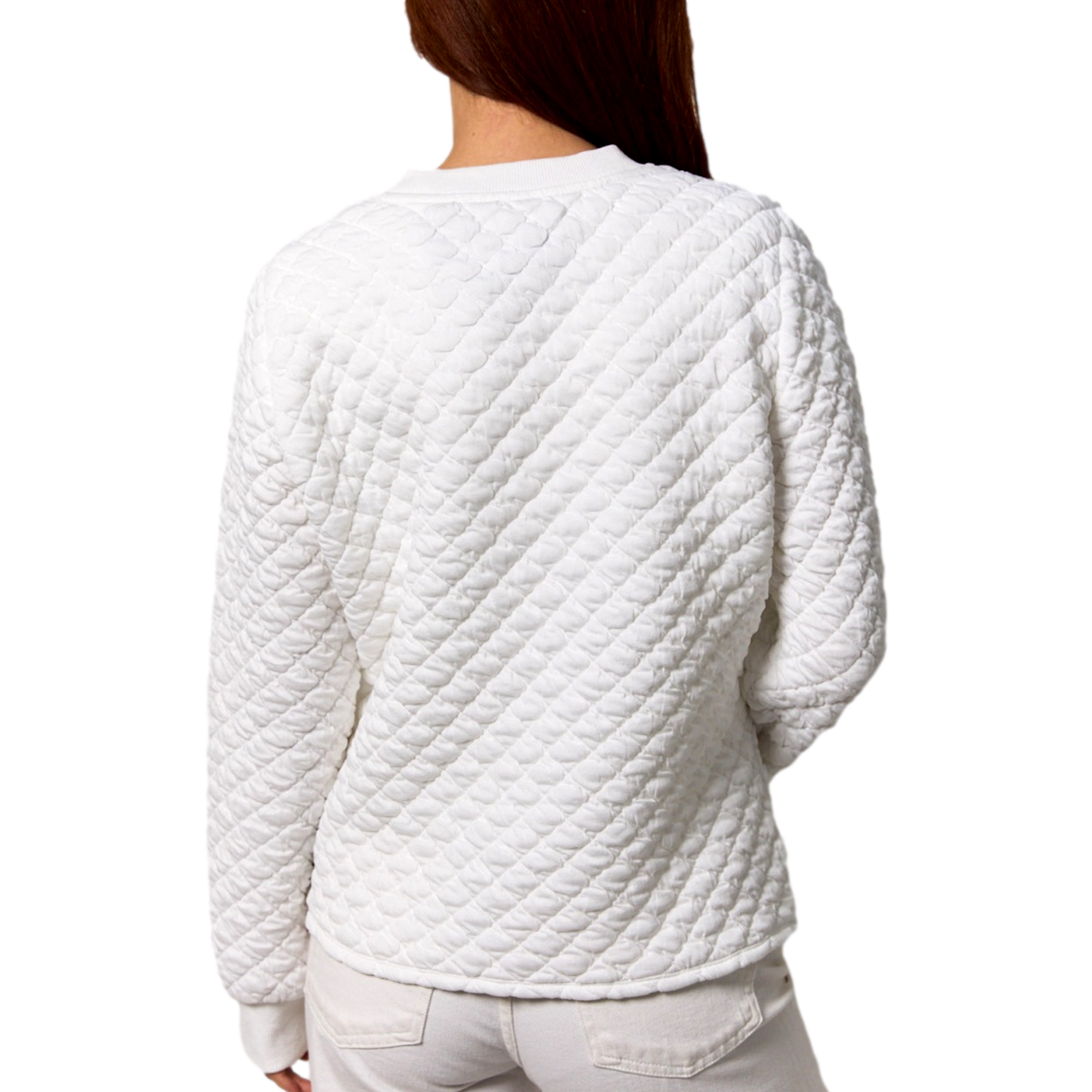 Quilted Sweatshirt Women's Golf Sweater