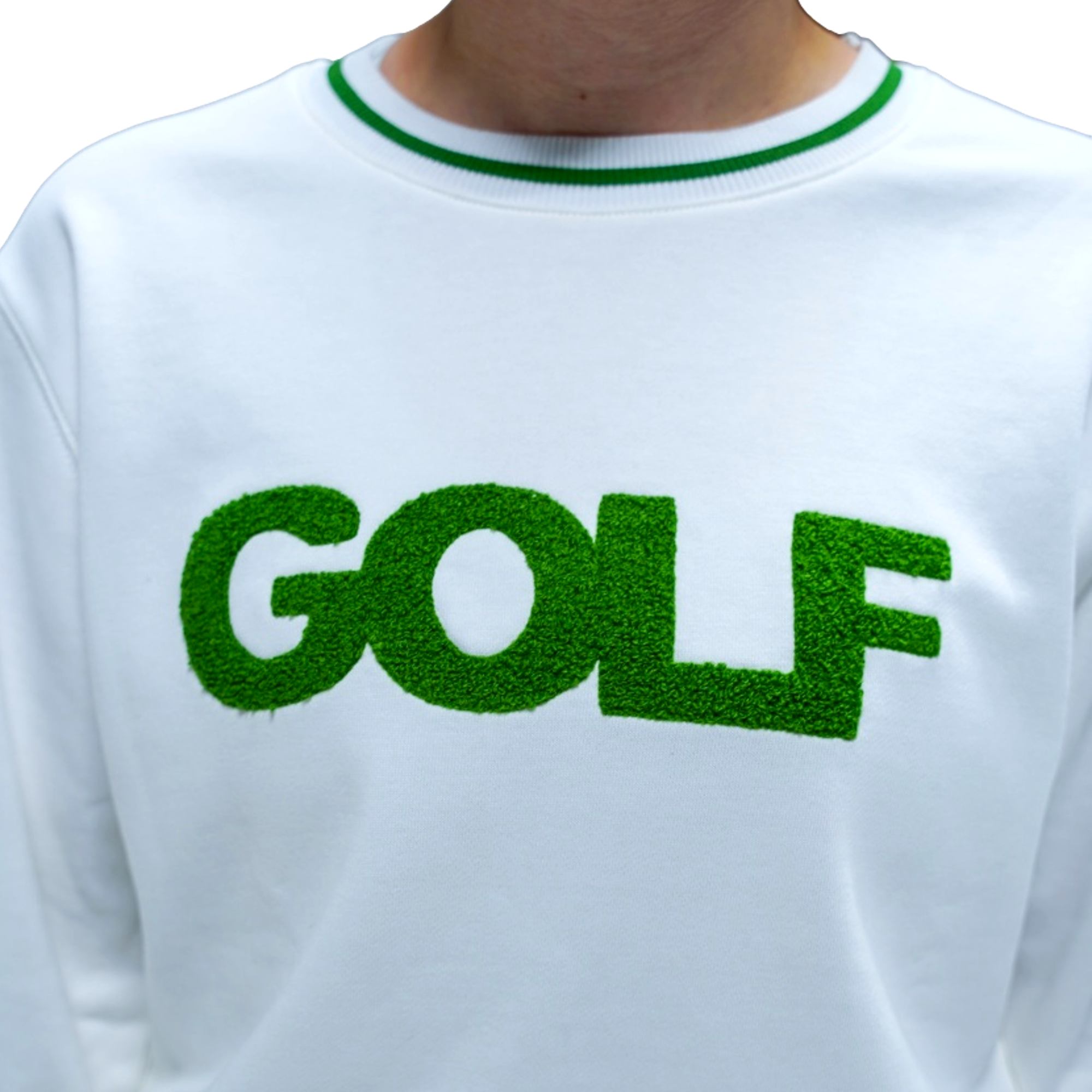 Embroidered Crewneck Women's Golf Sweater