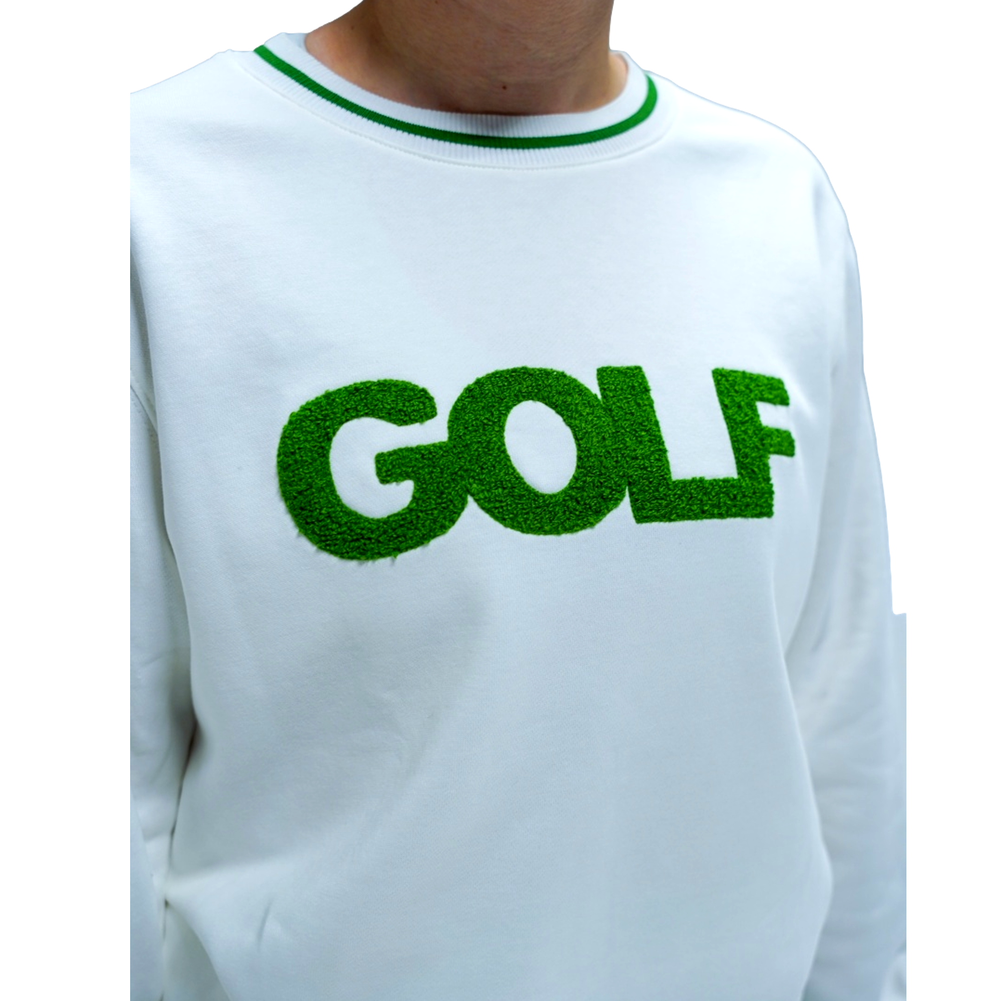 Embroidered Crewneck Women's Golf Sweater