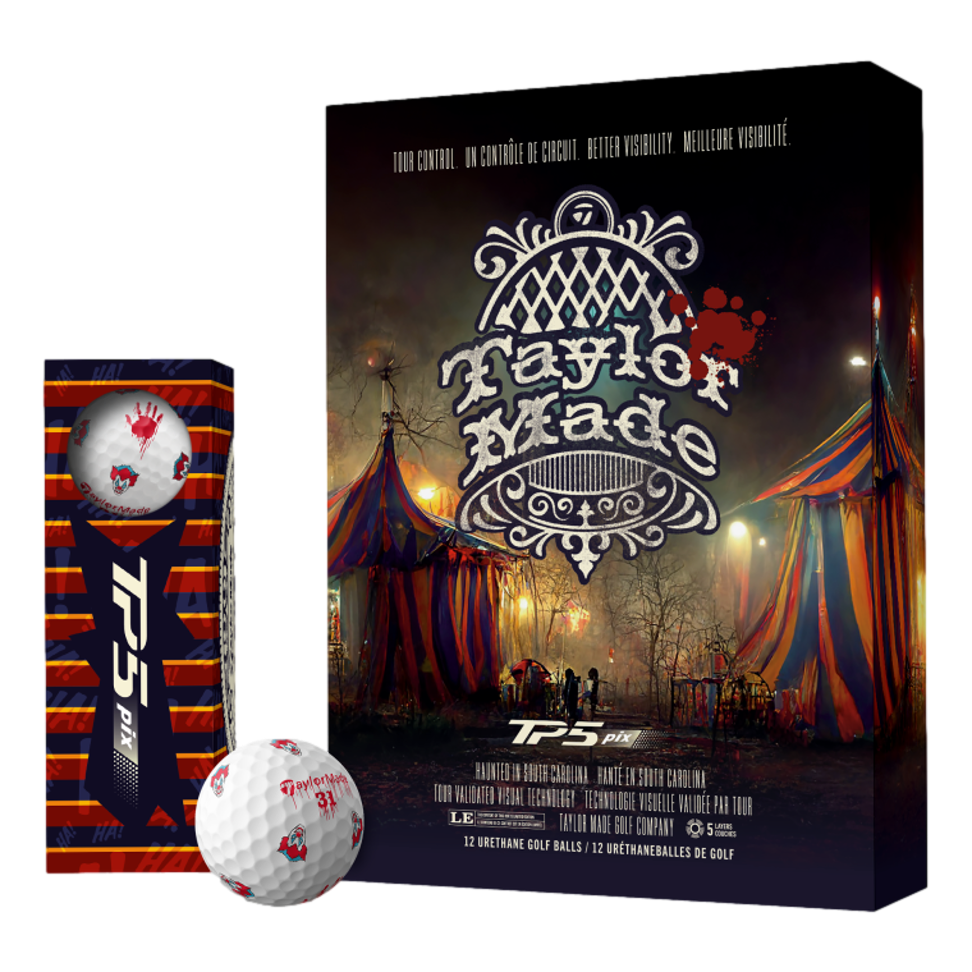 TaylorMade TP5 PIX 3.0 - Monster 2024 Golf Balls