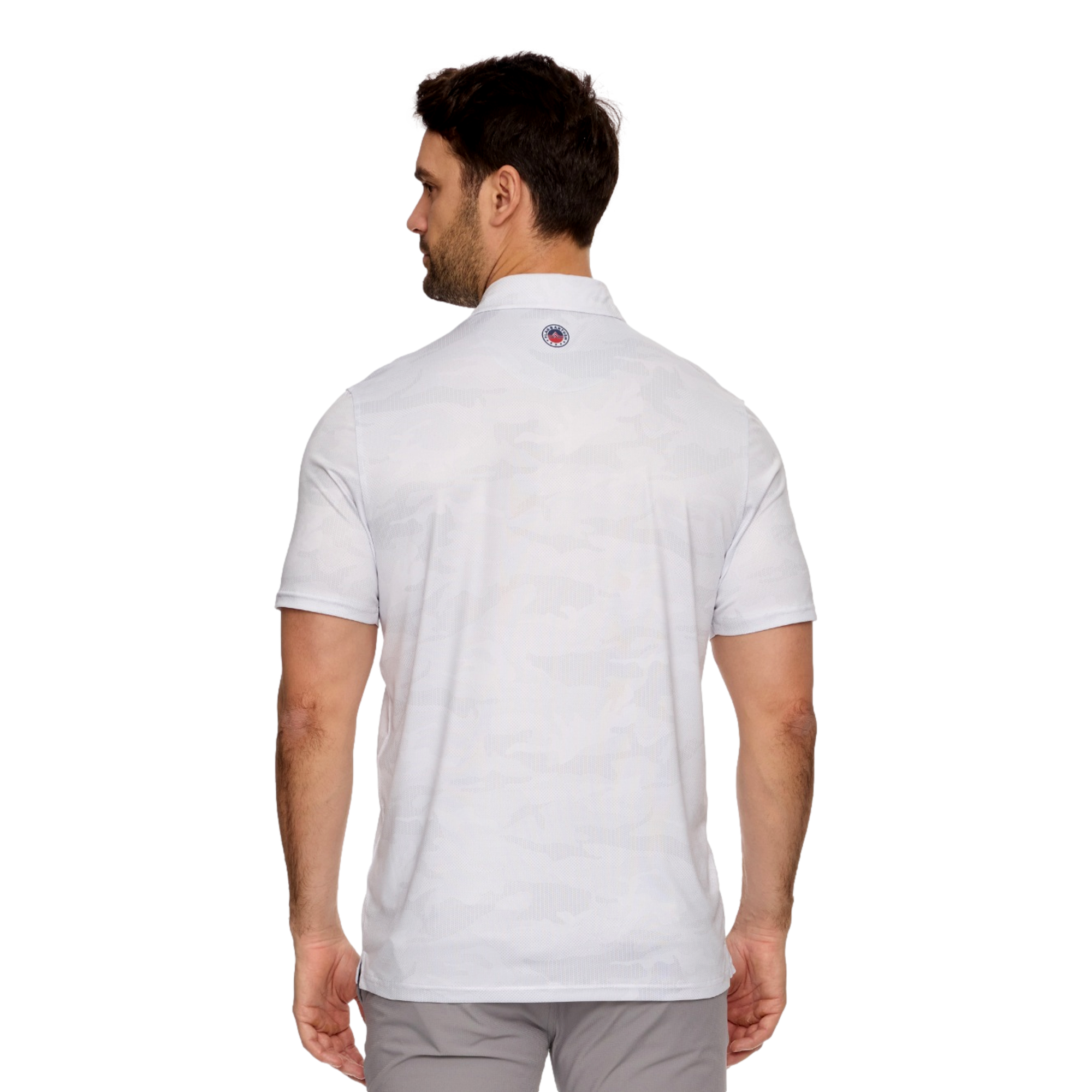Atlanta Drive GC Destin Camo Men's Short Sleeve Golf Polo Shirt