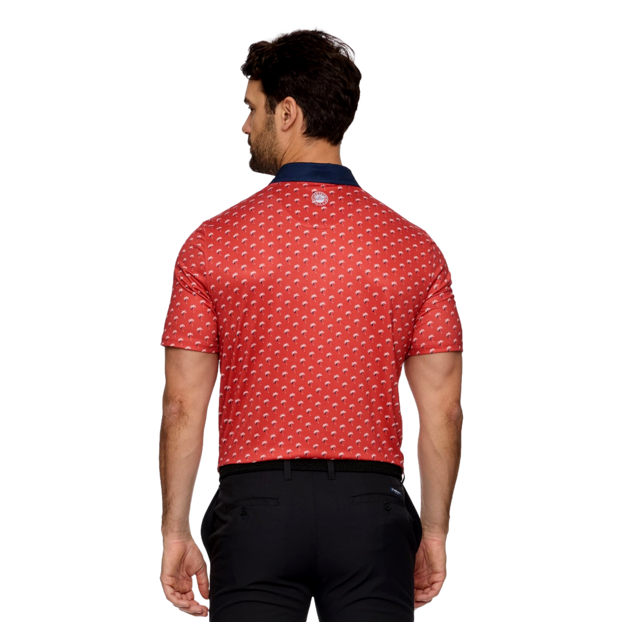 Jupiter Links GC Printed Logo Men's Short Sleeve Golf Polo Shirt
