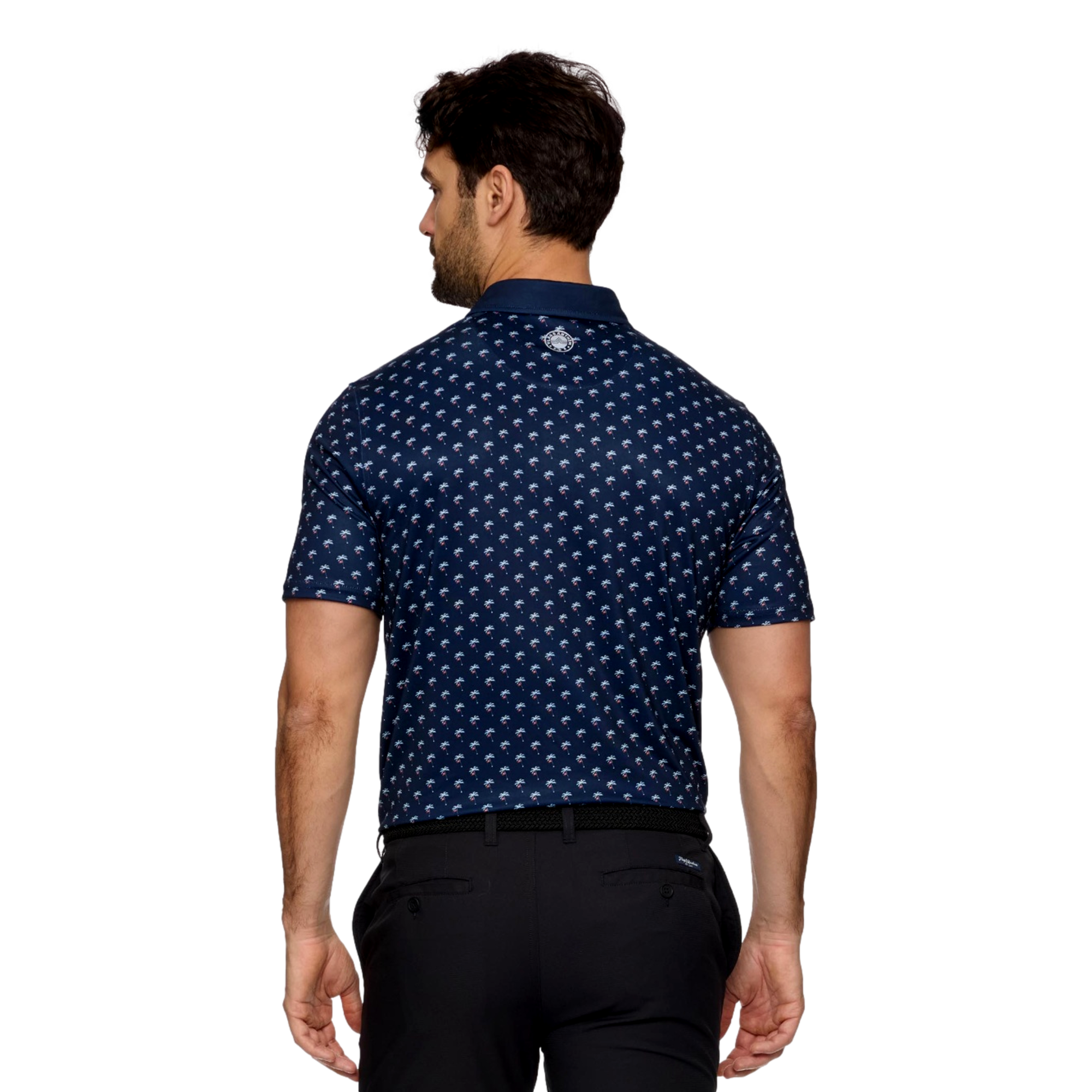 Jupiter Links GC Printed Logo Men's Short Sleeve Golf Polo Shirt