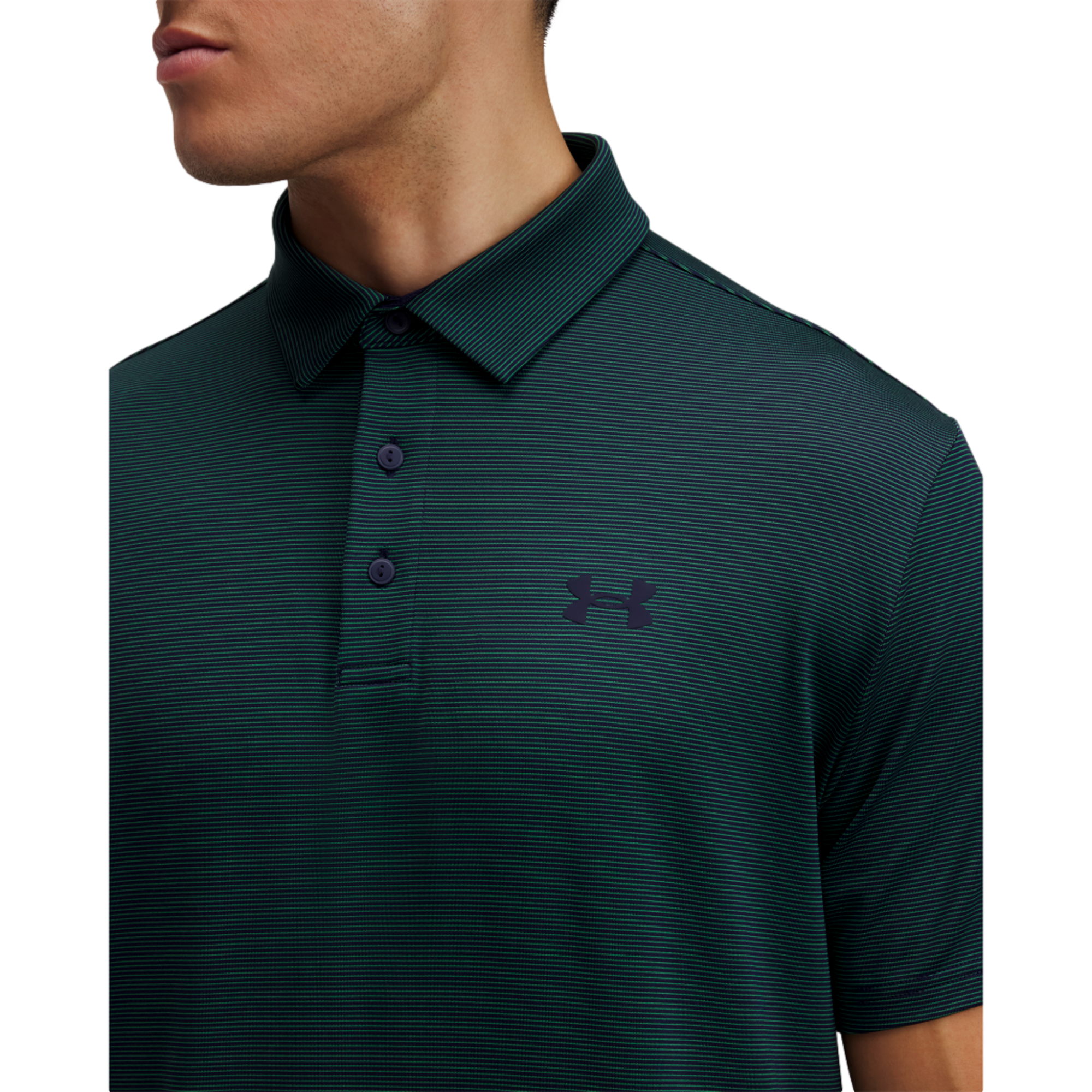 UA Playoff 3.0 Stripe Men's Short Sleeve Golf Polo Shirt