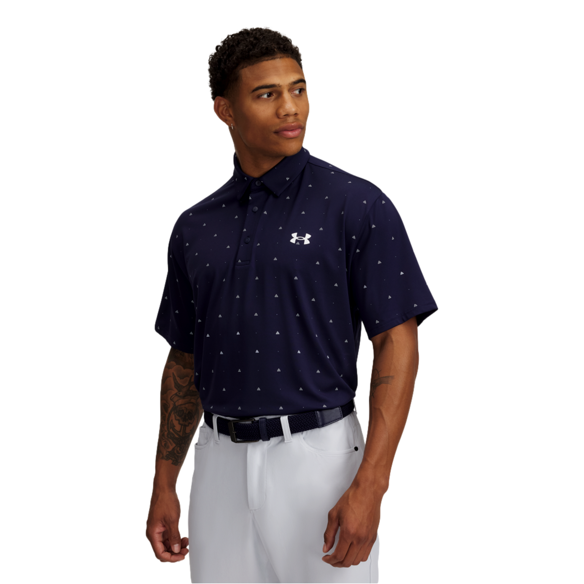UA Playoff Printed Men's Short Sleeve Golf Polo Shirt