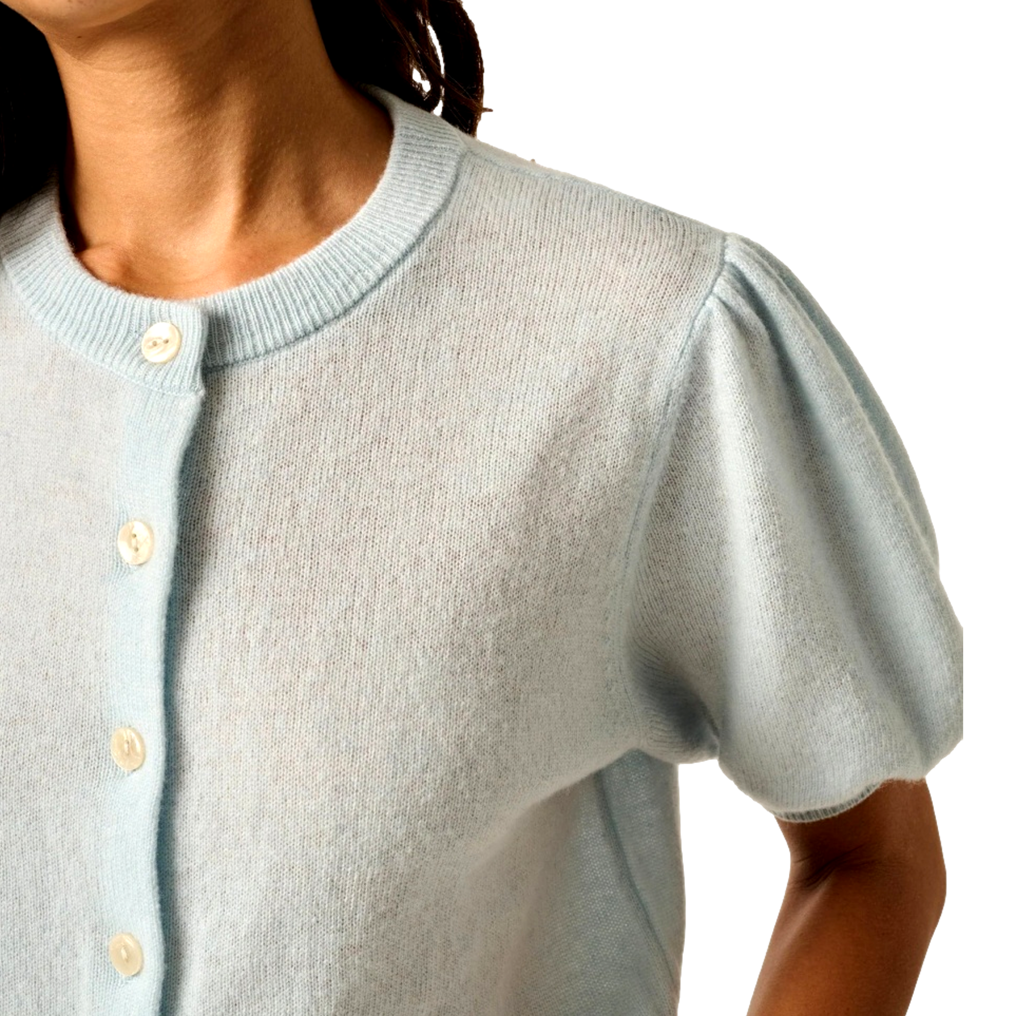 Lizzie Puff Women's Cardigan Golf Sweater