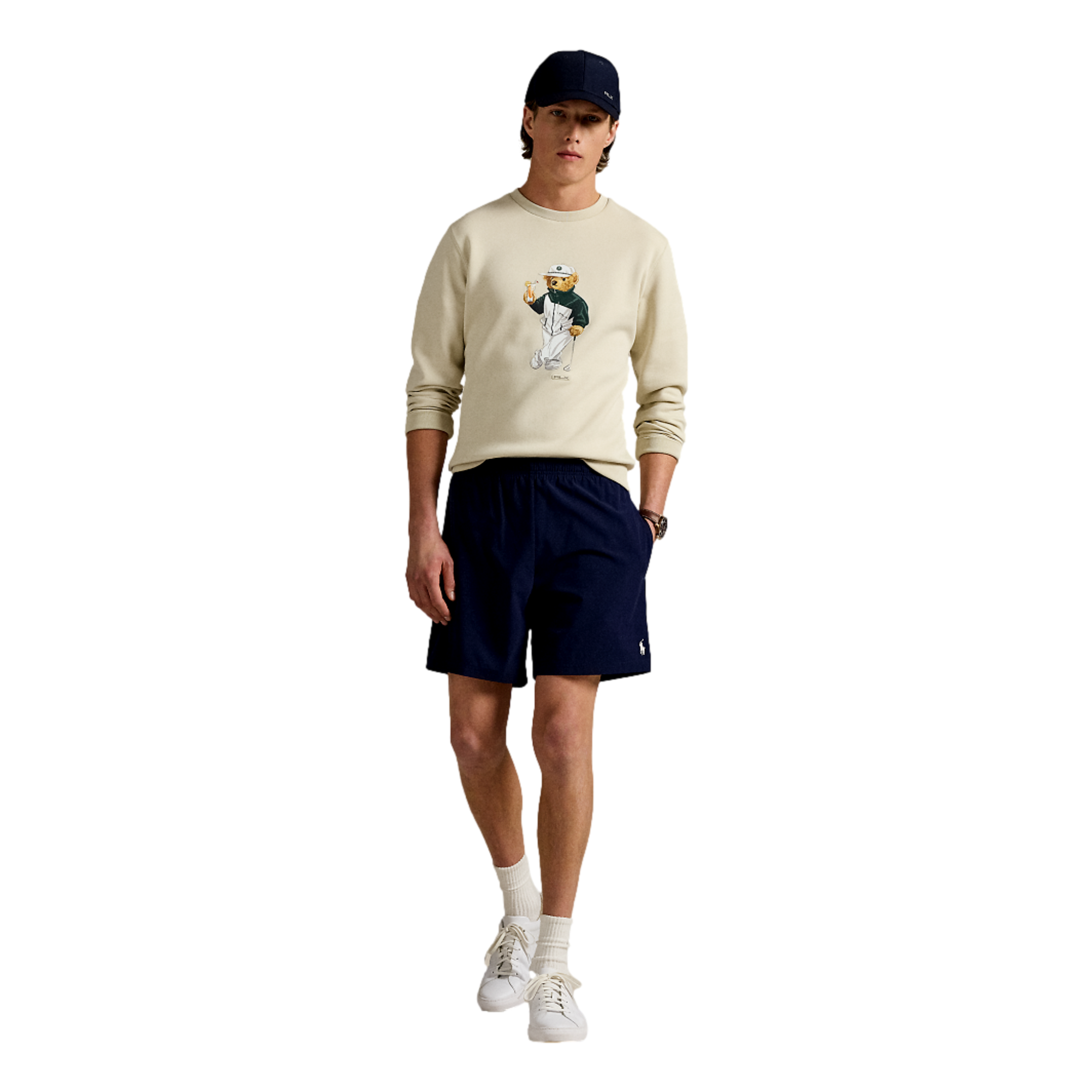 Classic Polo Bear Double-Knit Men's Golf Sweatshirt