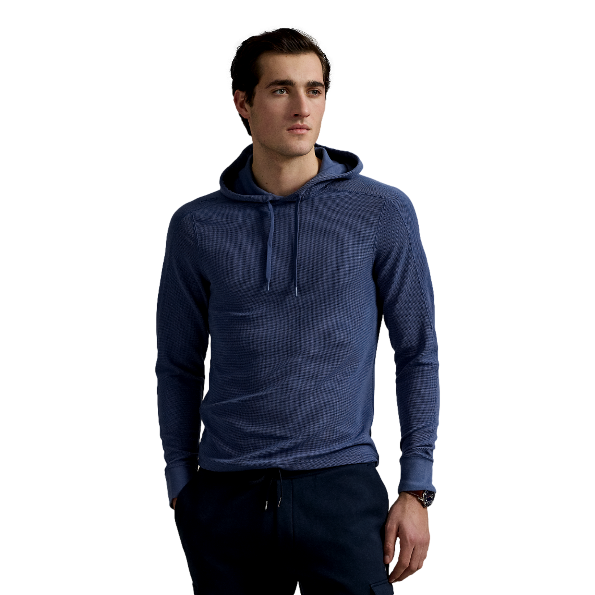 Performance Waffle-Knit Men's Golf Hoodie