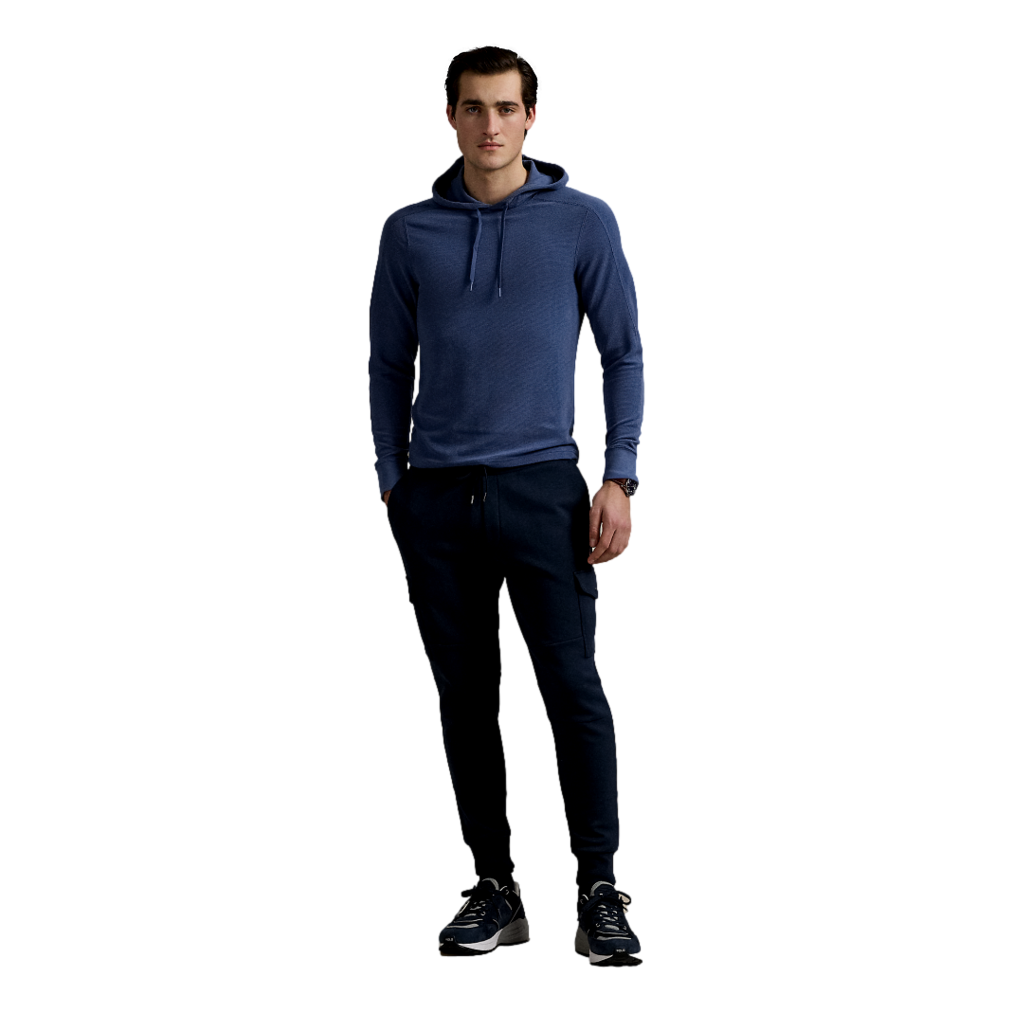 Performance Waffle-Knit Men's Golf Hoodie