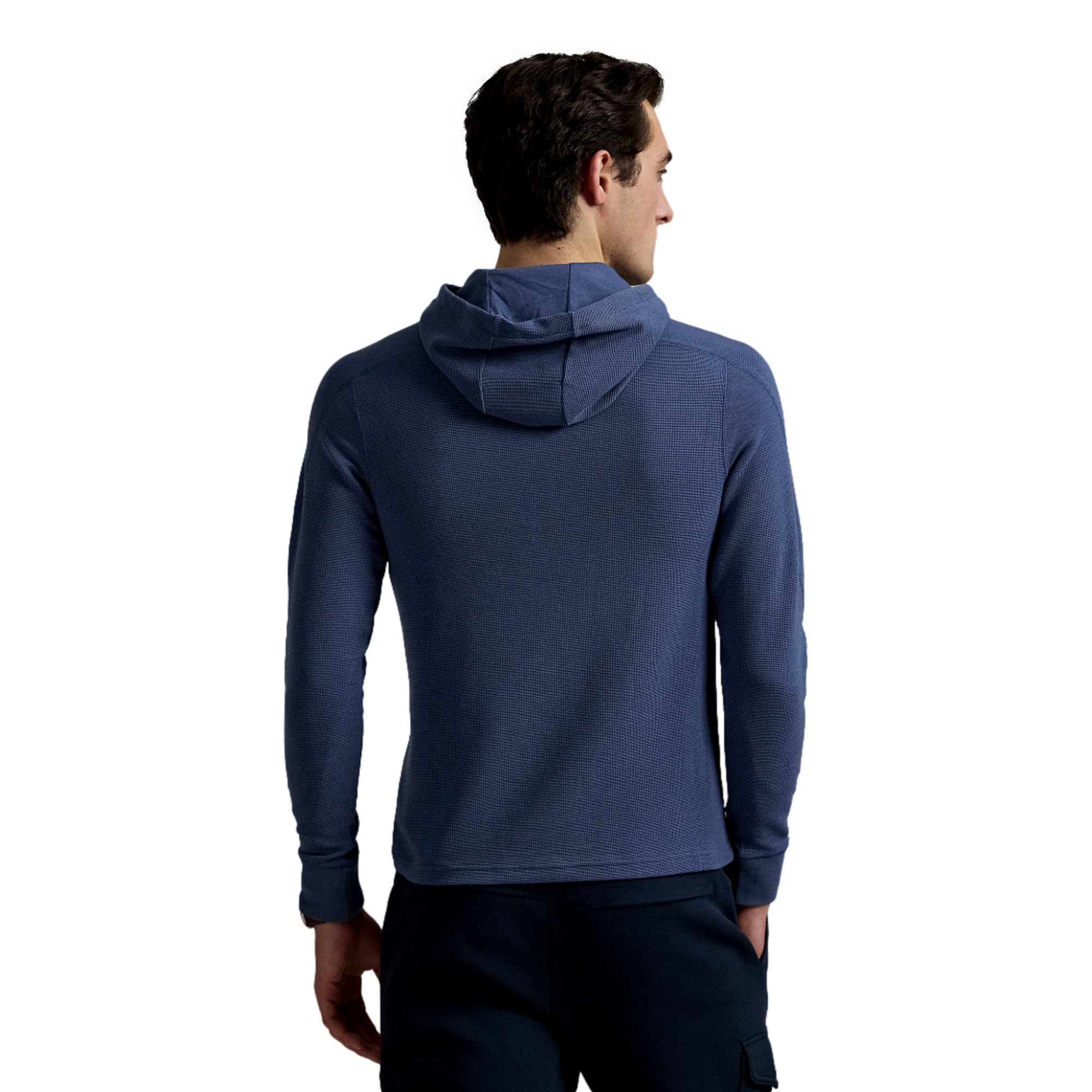 Performance Waffle-Knit Men's Golf Hoodie