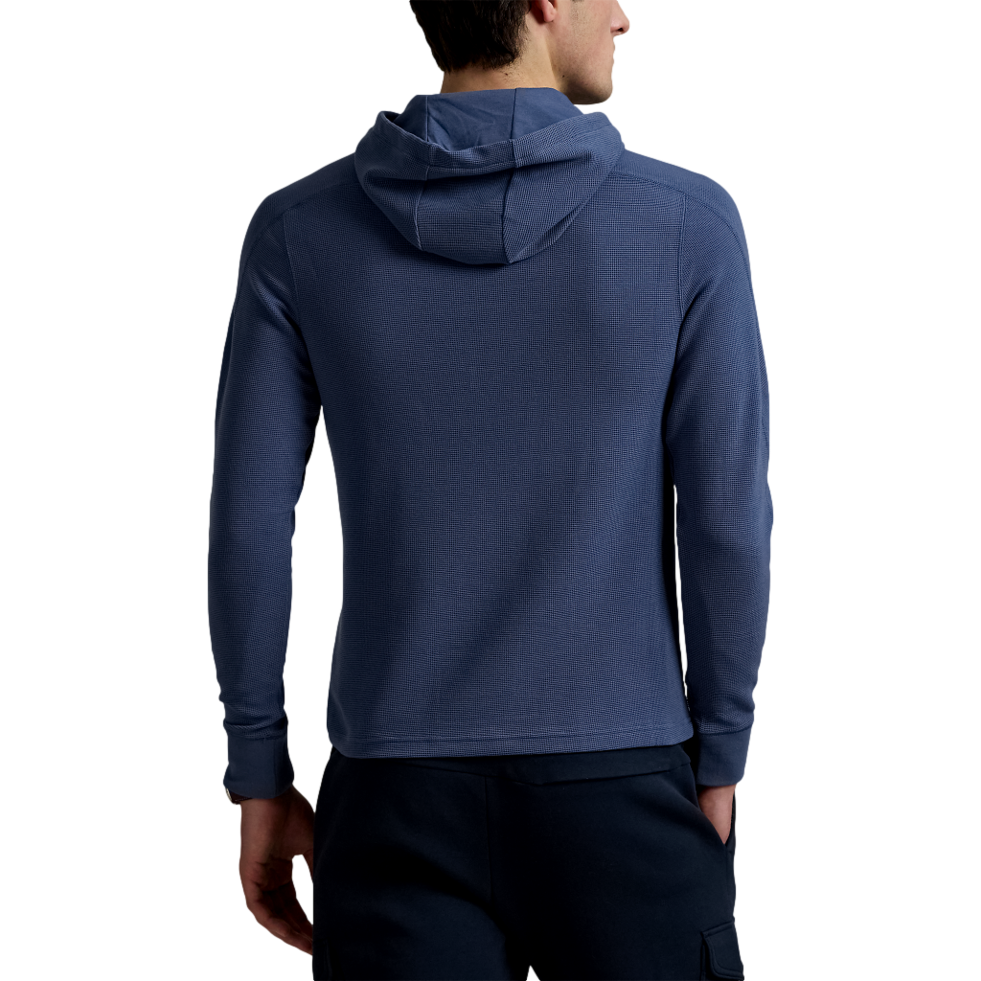 Performance Waffle-Knit Men's Golf Hoodie