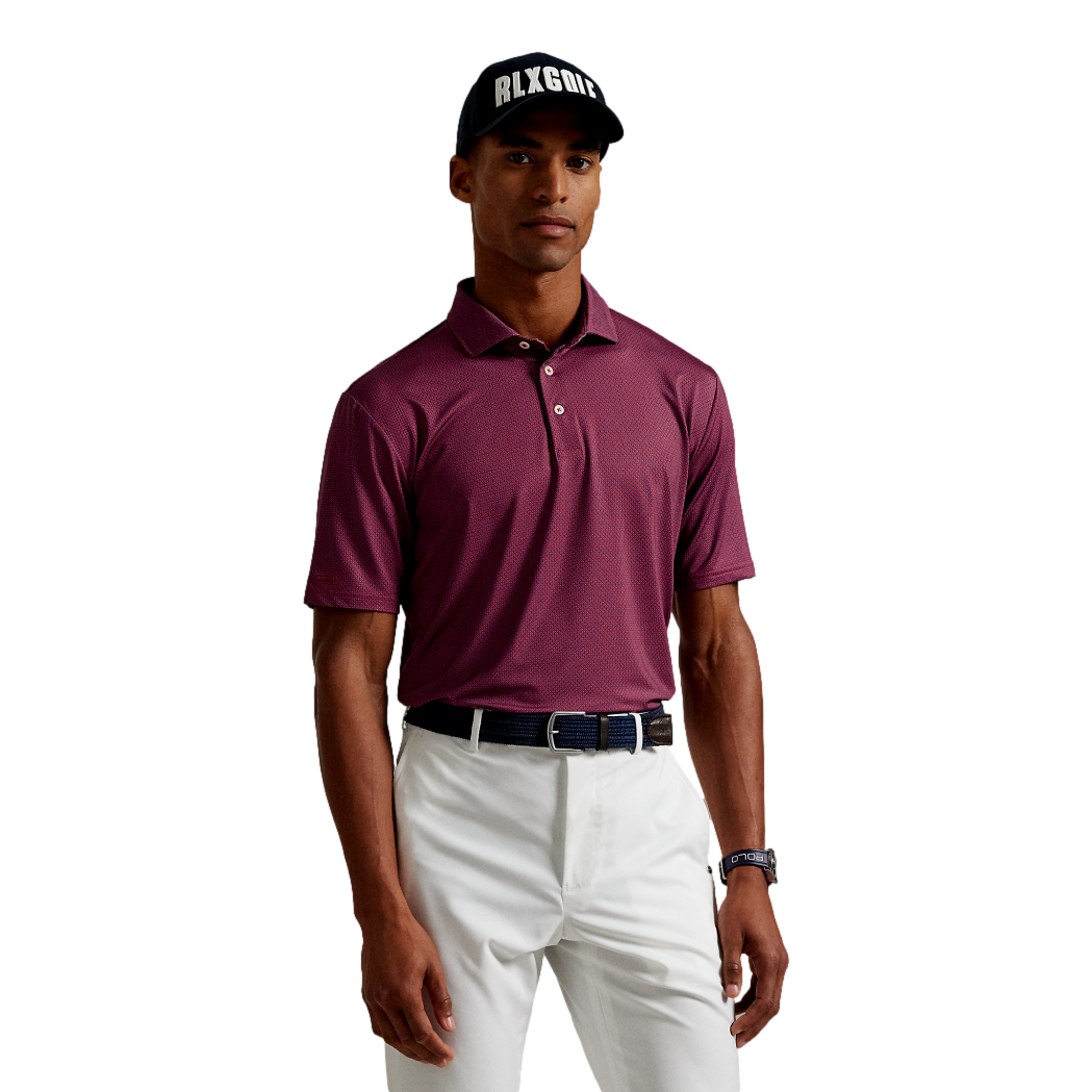 Airflow Lightweight Men's Long Sleeve Golf Polo Shirt