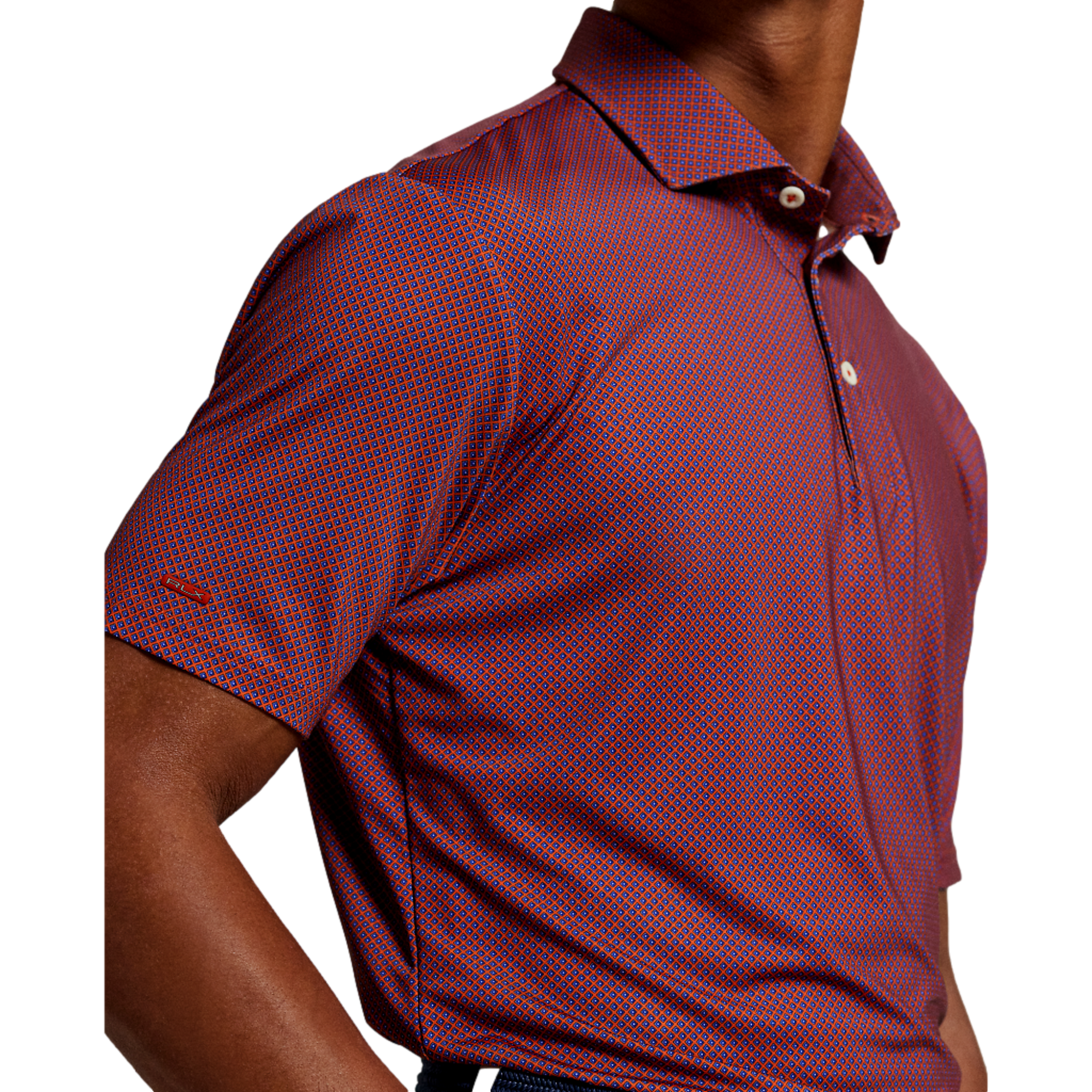 Airflow Lightweight Men's Long Sleeve Short Golf Polo Shirt