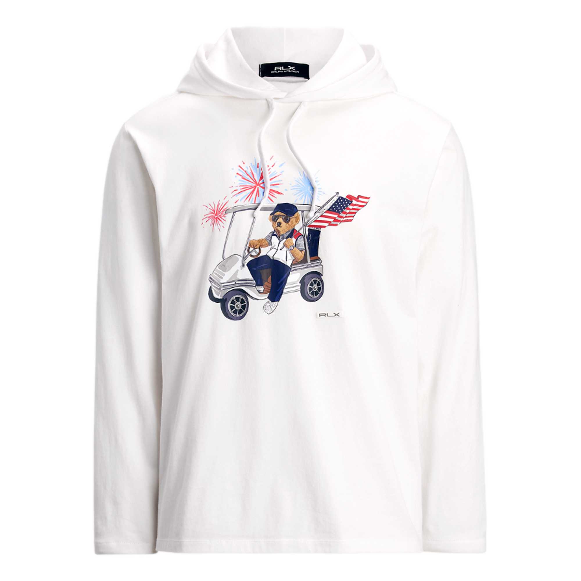 Novelty Bear Knit Men's Hooded Golf Shirt