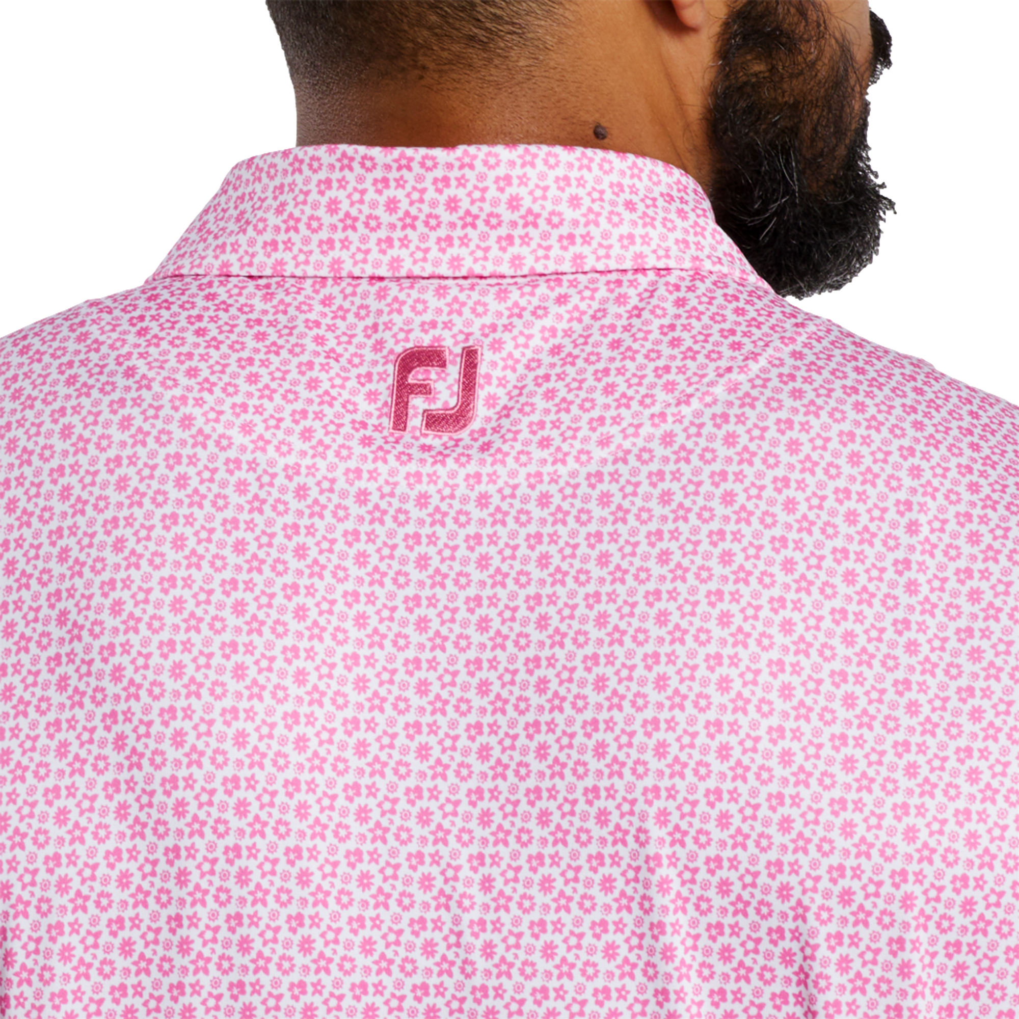 Allover Floral Lisle Polo Shirt