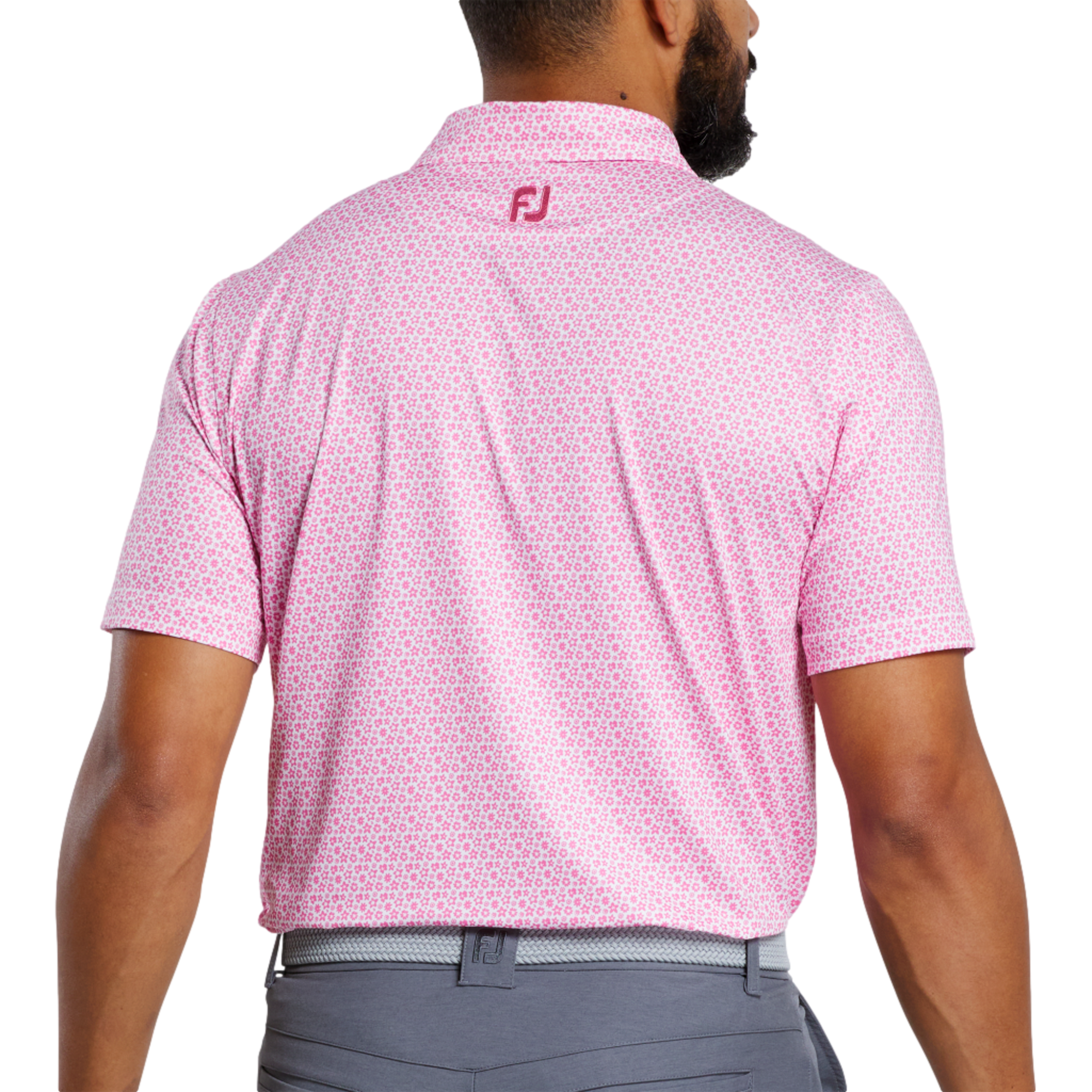 Allover Floral Lisle Polo Shirt