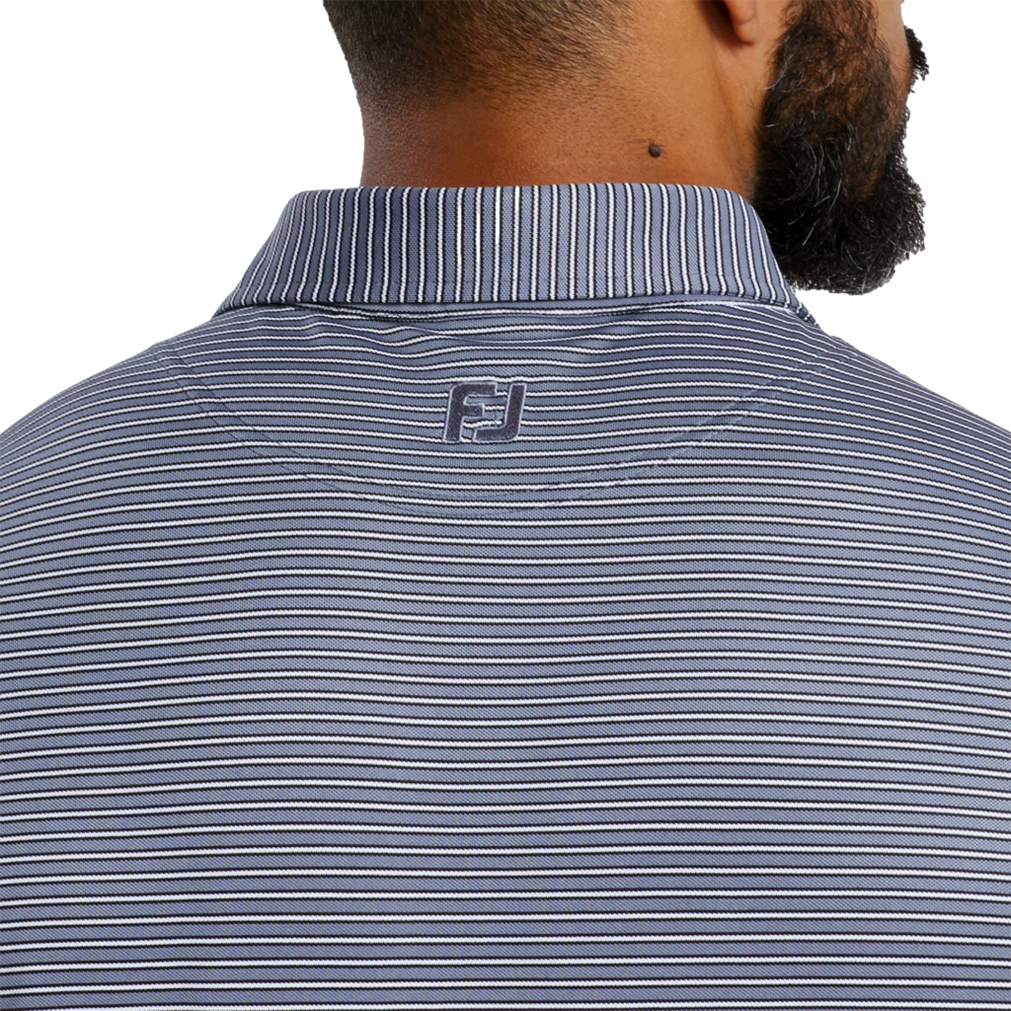 Multi Stripe Stretch Men's Short Sleeve Golf Polo Shirt