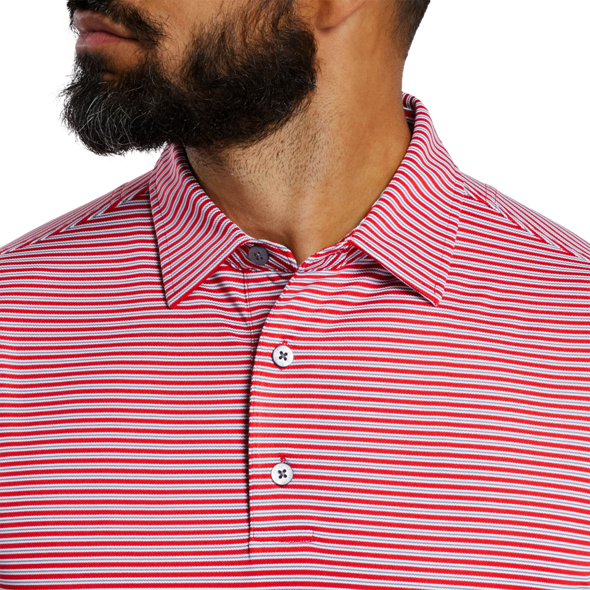 Multi Stripe Stretch Pique Shirt