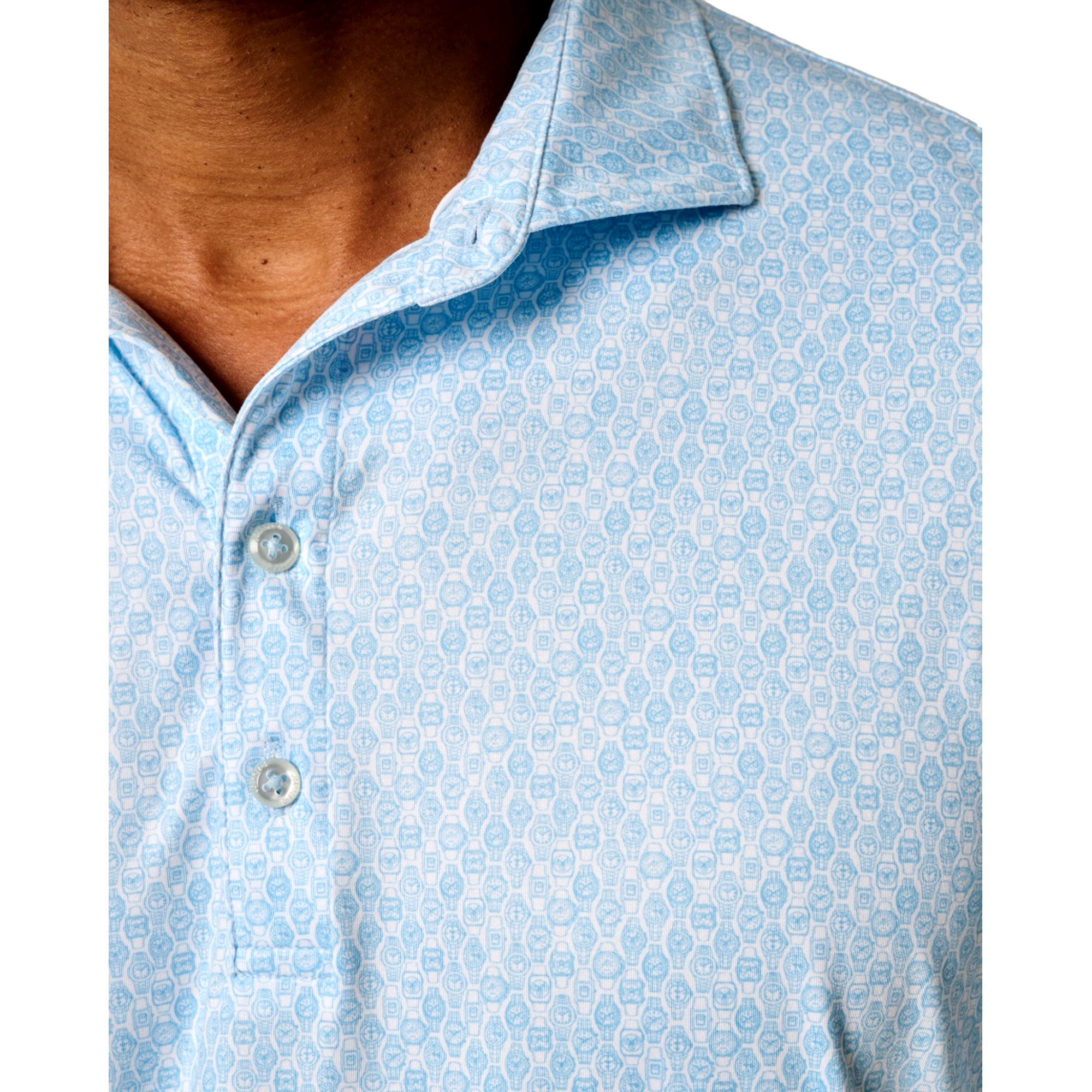 Its About Time Men's Short Sleeve Golf Polo Shirt