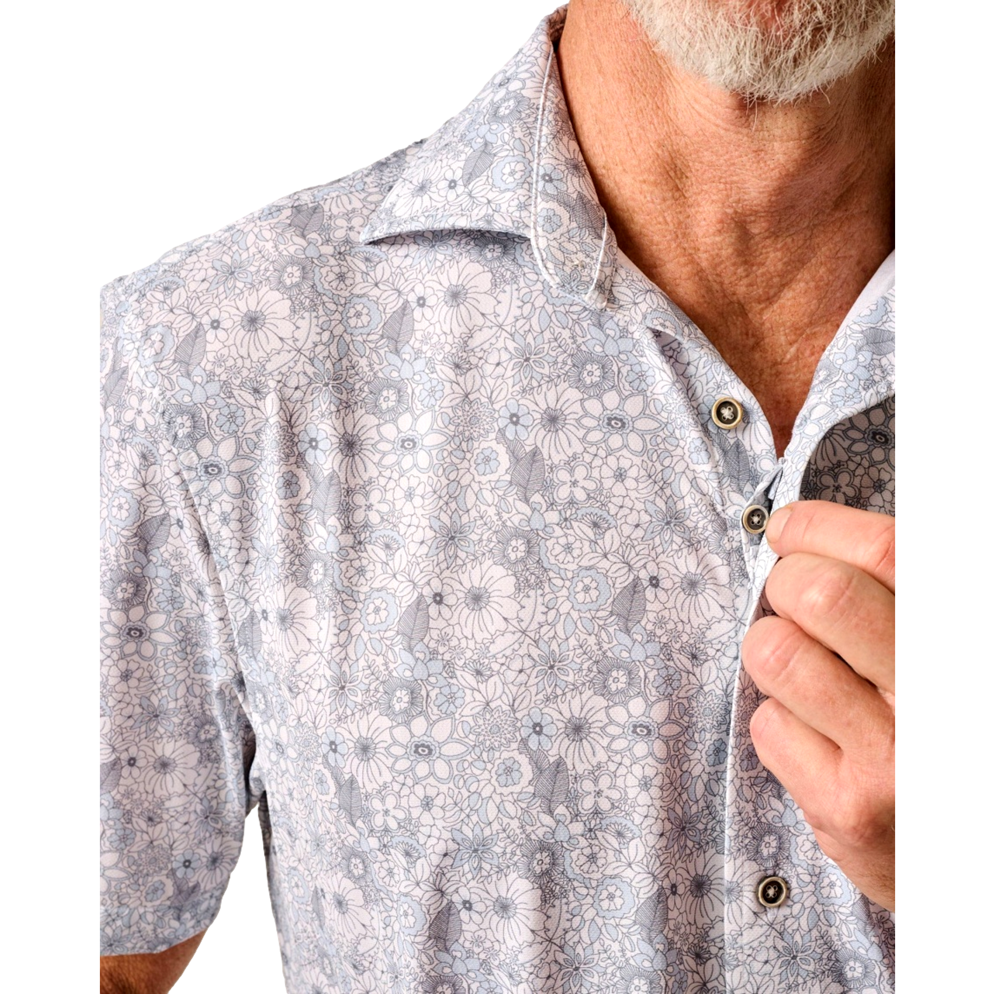 Kayce Woven Button Up Camp Shirt