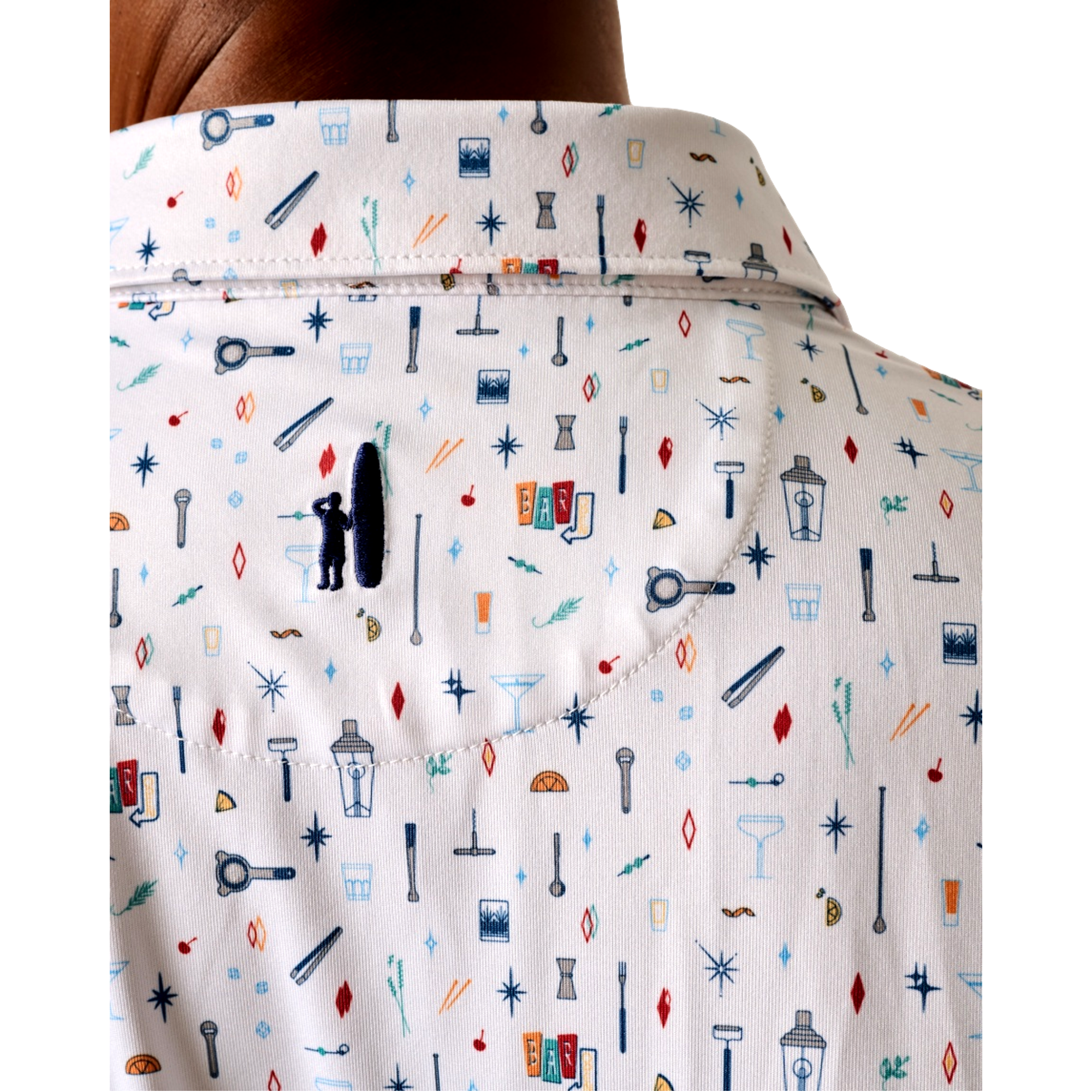 Bar Cart Men's Short Sleeve Golf Polo Shirt