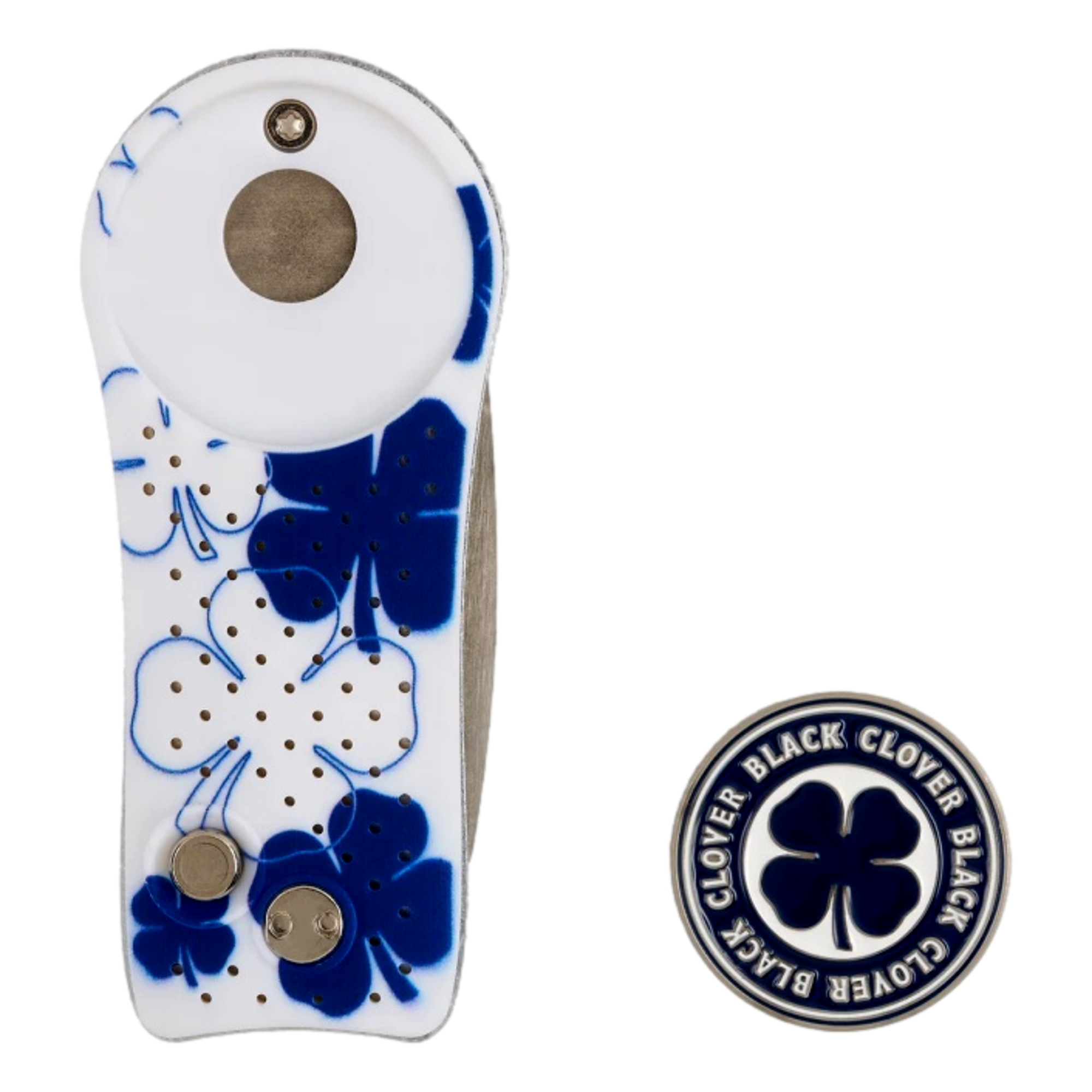Live Lucky Navy Divot Tool with Ball Marker Set