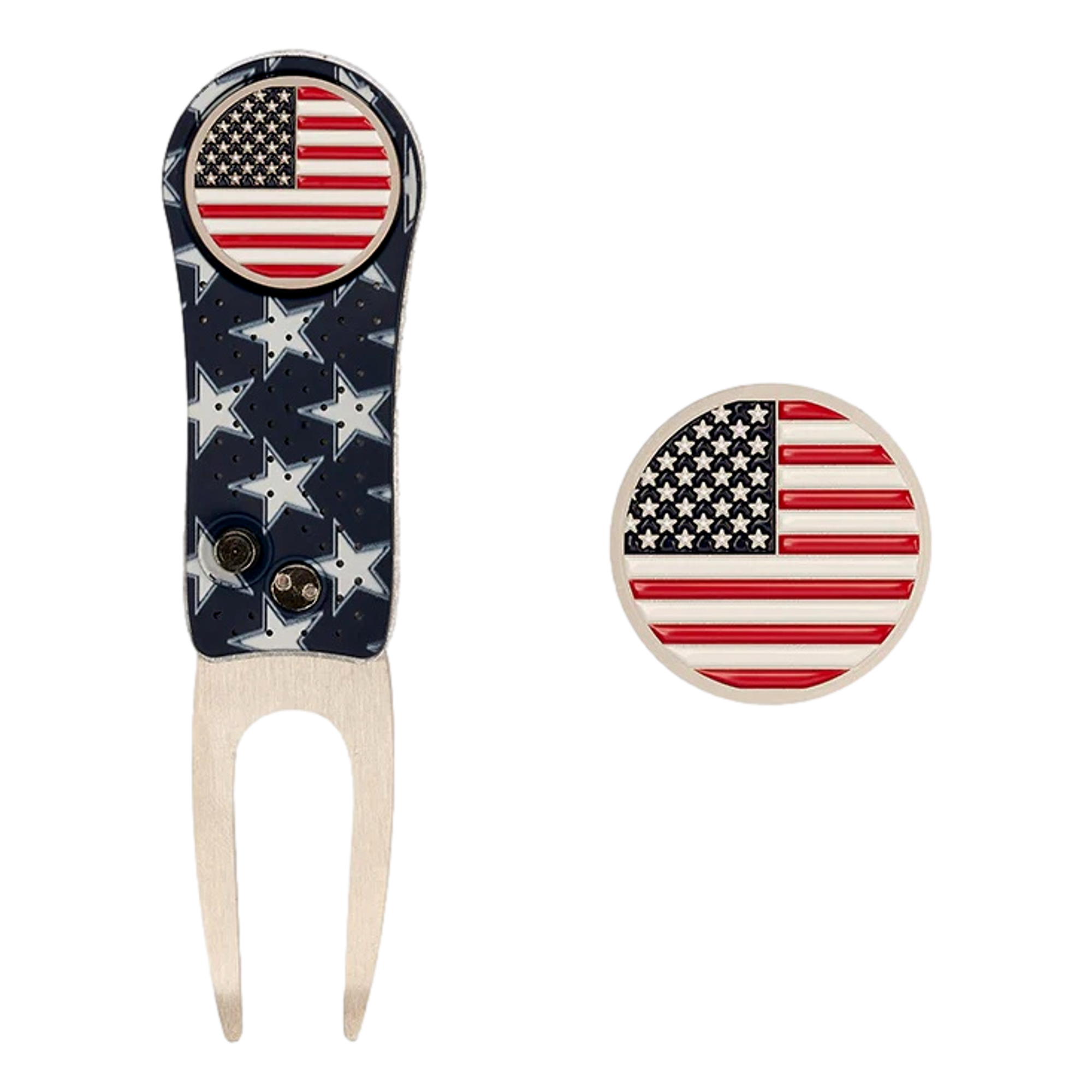 USA Divot Tool with Ball Marker Set