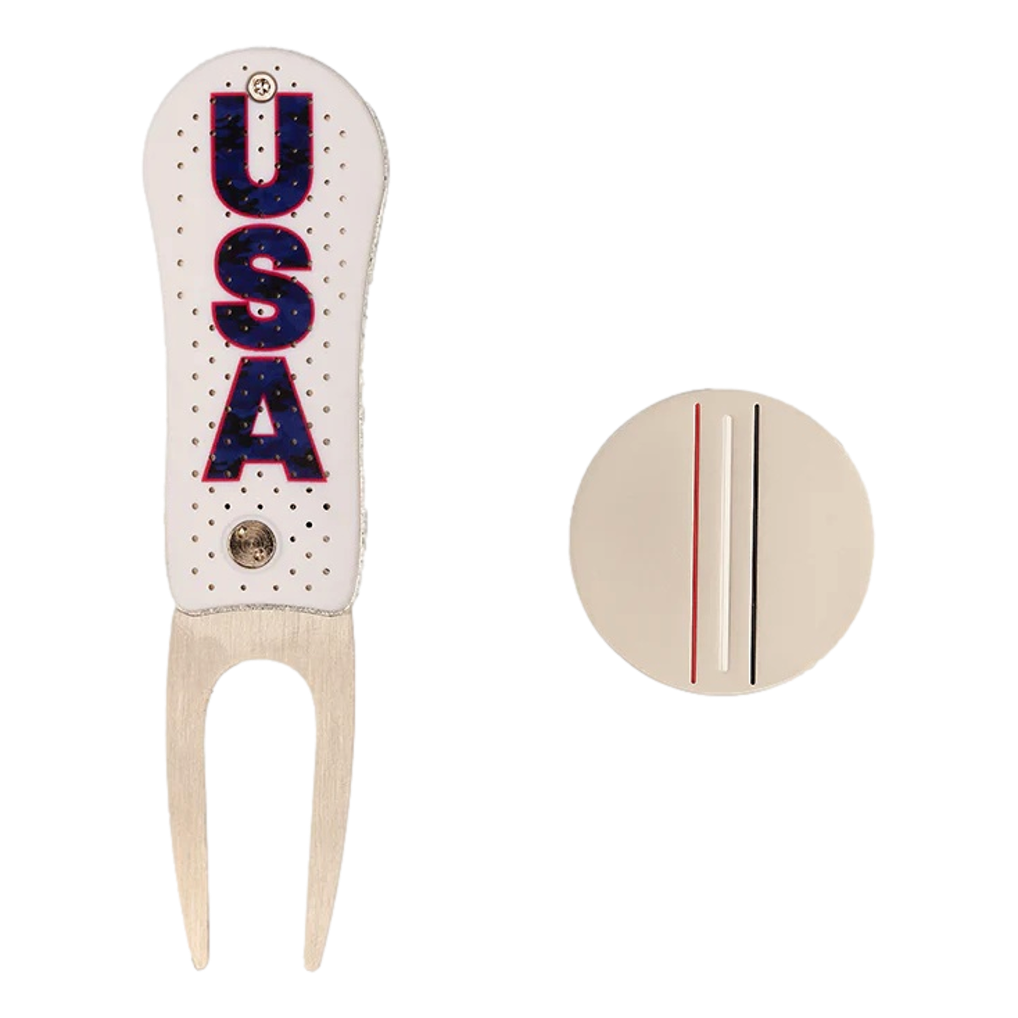 USA Divot Tool with Ball Marker Set