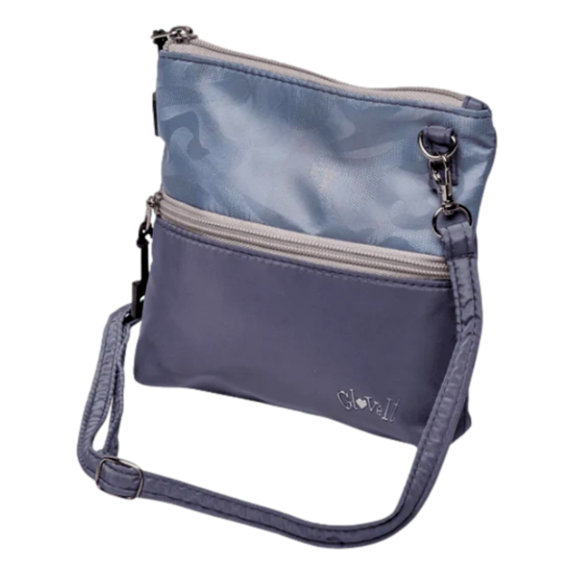 2-Zip Convertible Cross-Body Bag