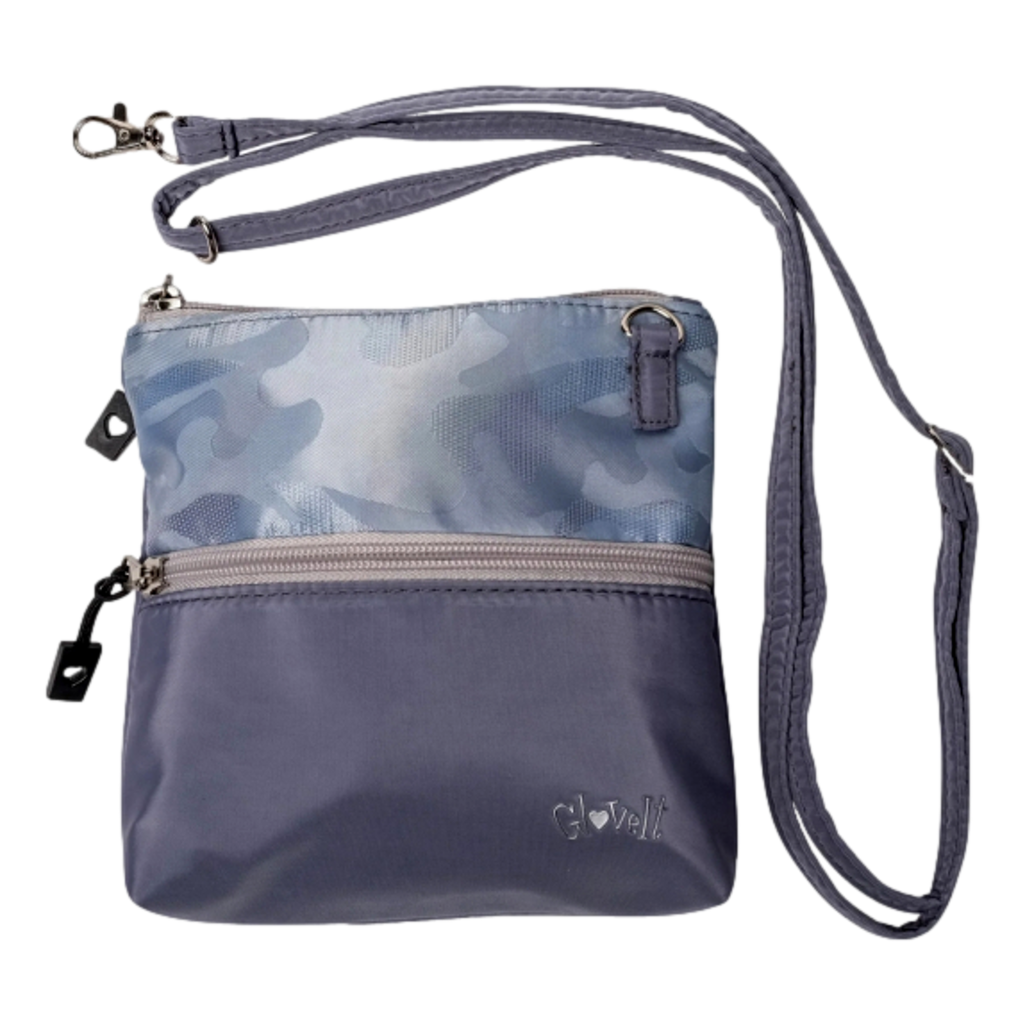 2-Zip Convertible Cross-Body Bag