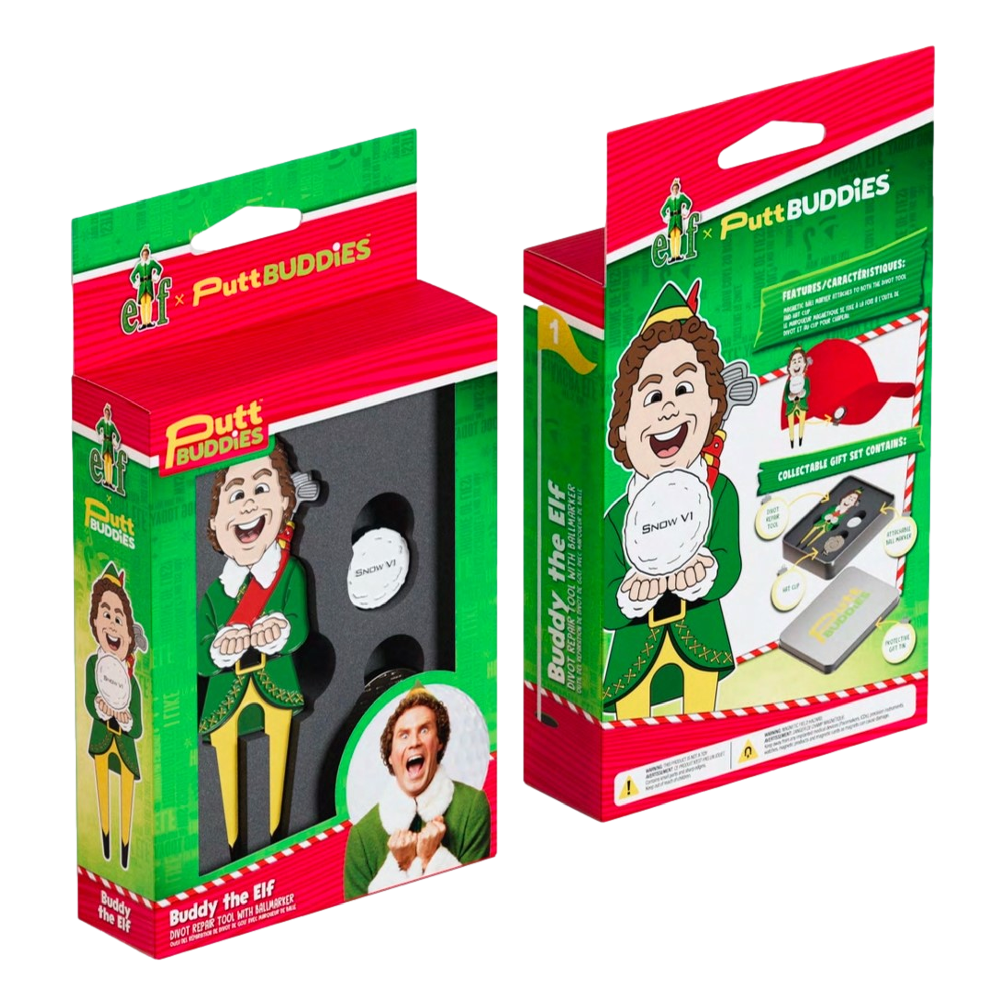 Elf w/Present Ball Marker