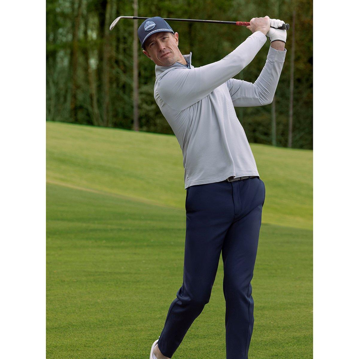 Feeder Striped Men's Golf Quarter Zip