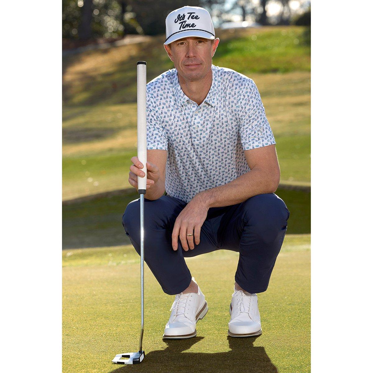 Refreshments Printed Men's Short Sleeve Golf Polo Shirt