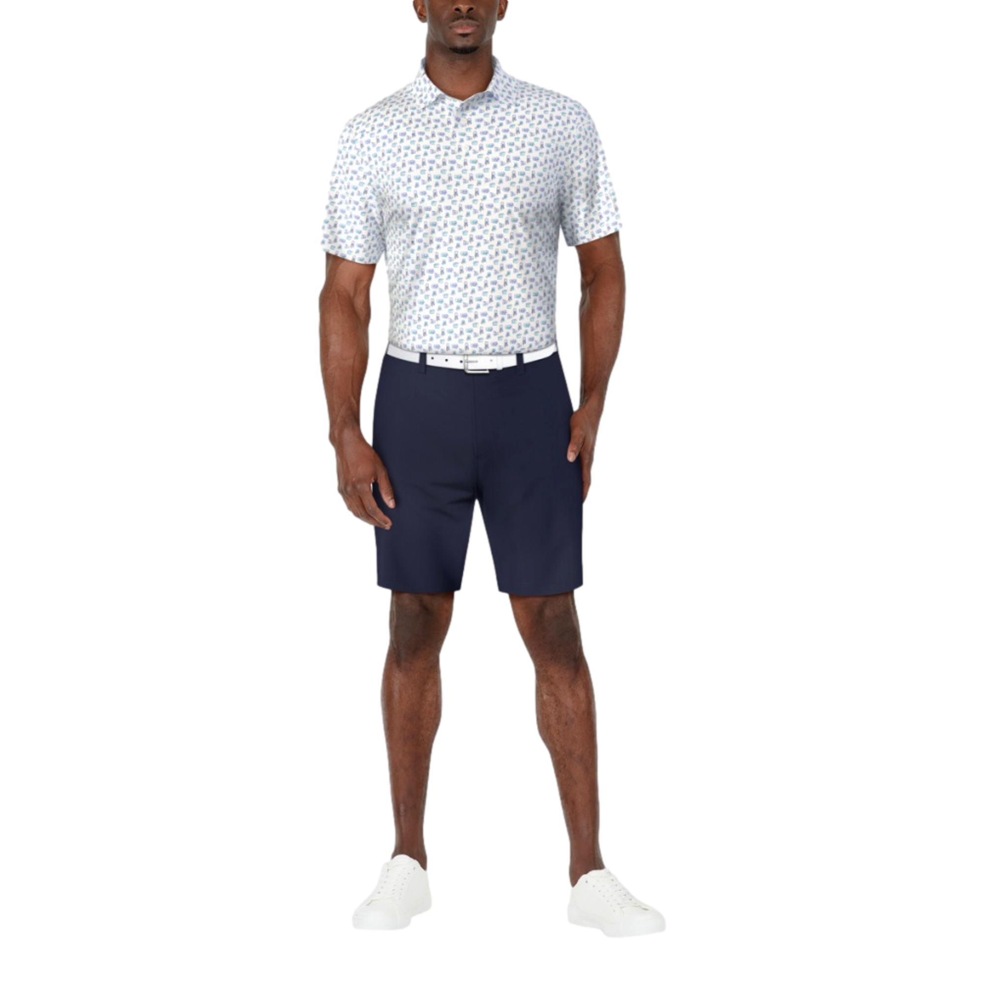 Refreshments Printed Men's Short Sleeve Golf Polo Shirt