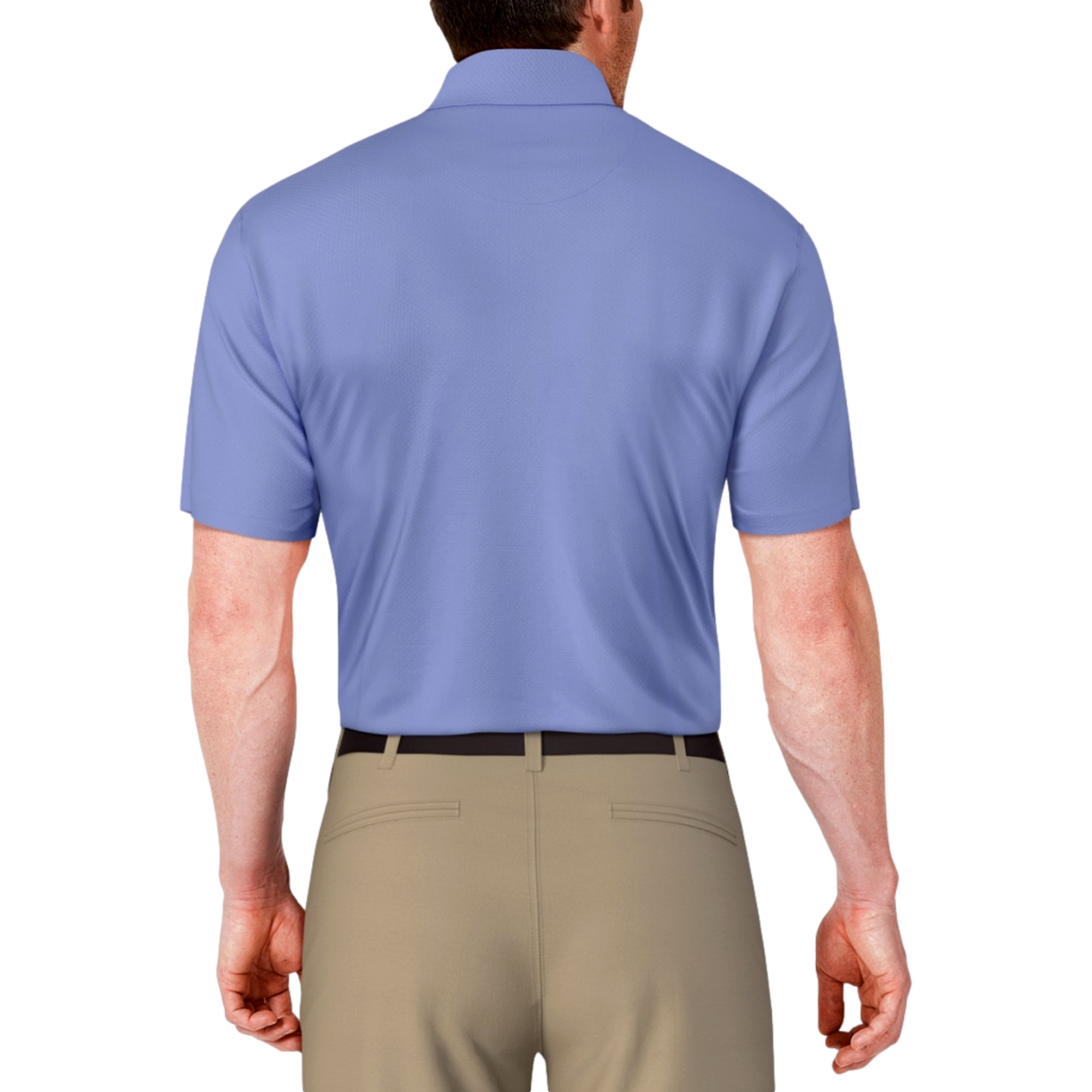 Chest Stripe Printed Men's Short Sleeve Golf Polo Shirt